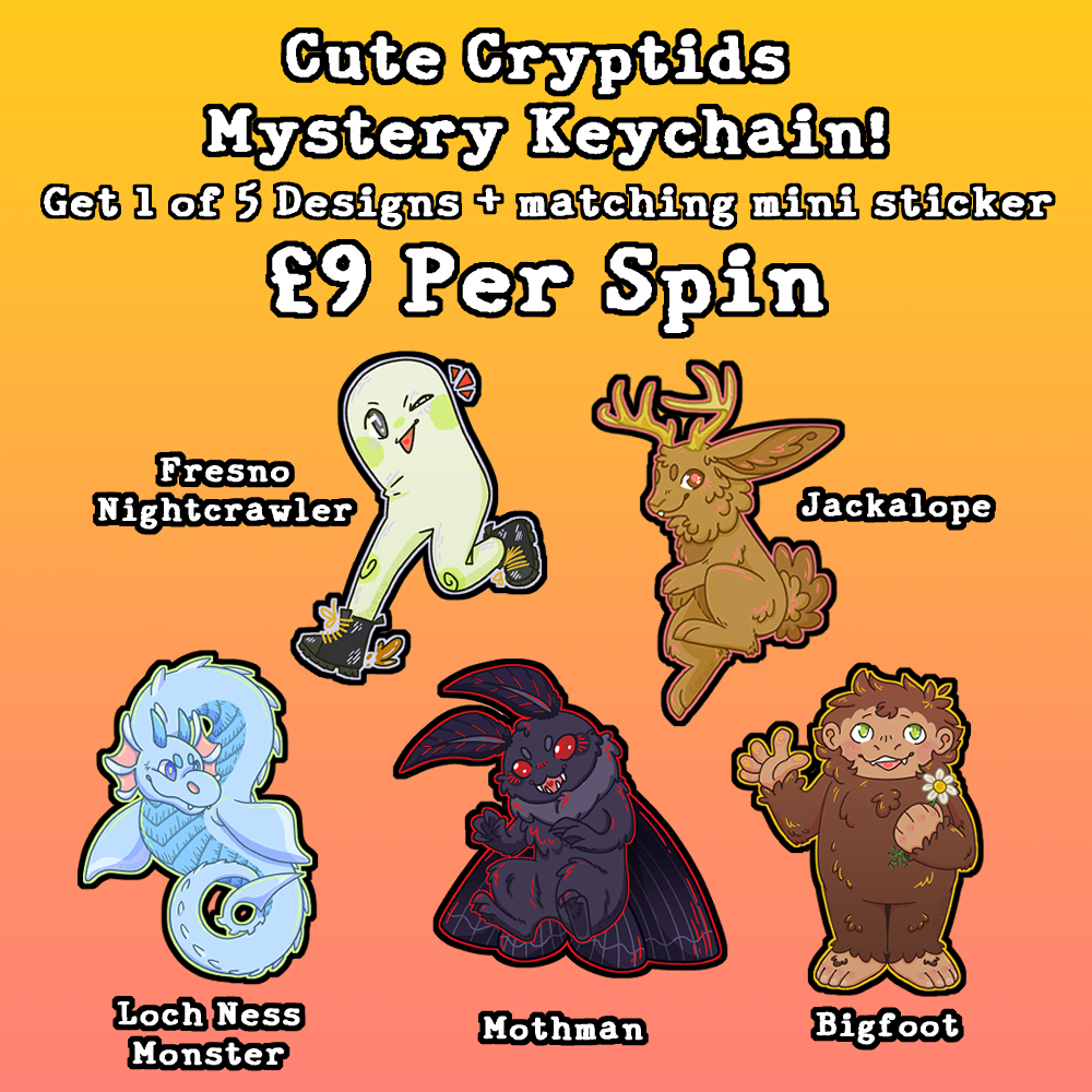 Cute Cryptids Mystery Keychain