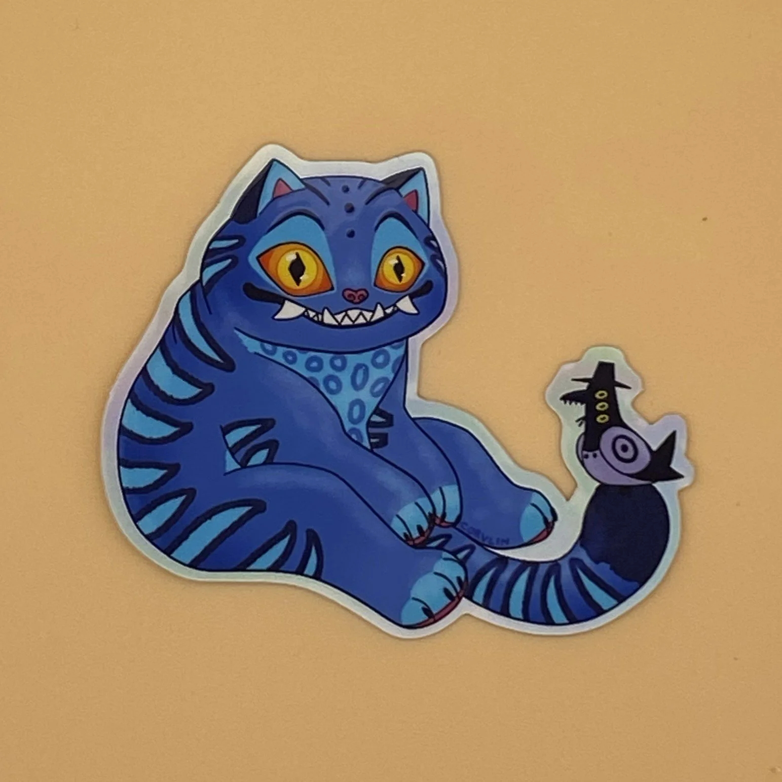 Kpop Blue Tiger Sticker