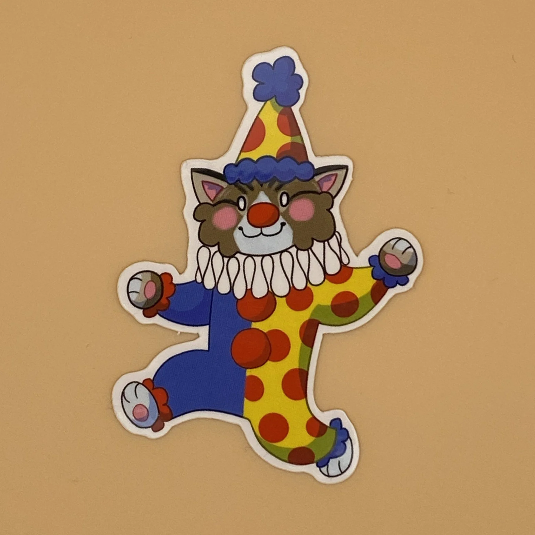 Clown Cat Sticker