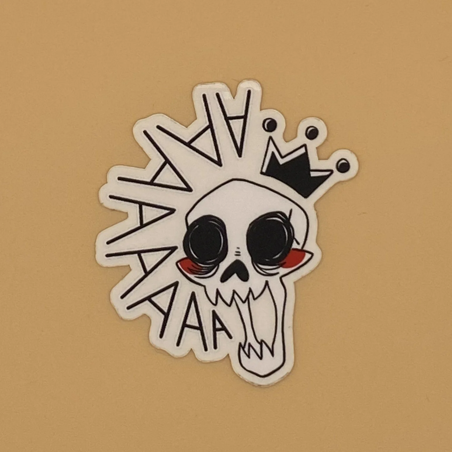 Screaming Skull Sticker