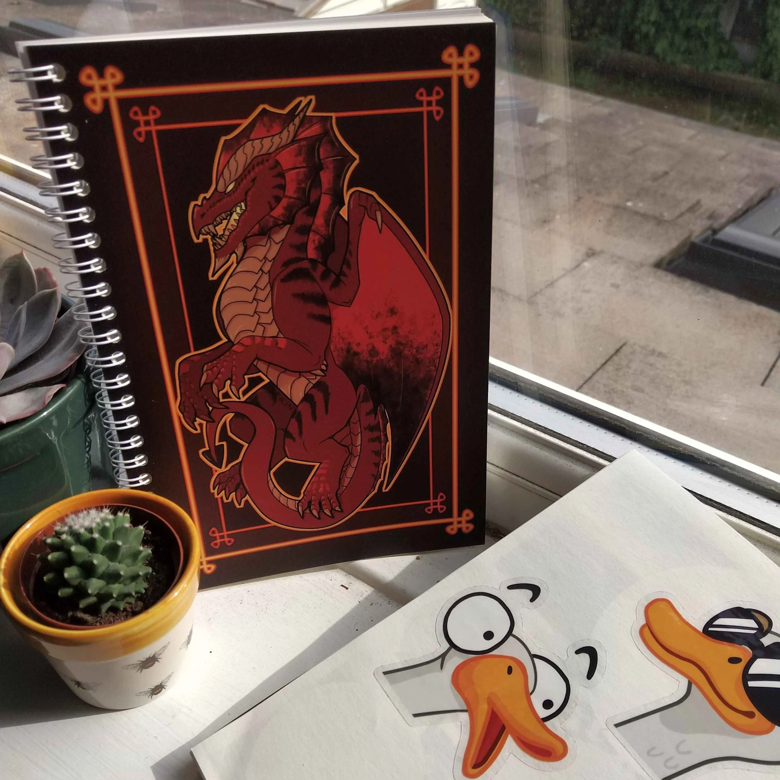 Red Dragon Sticker Book
