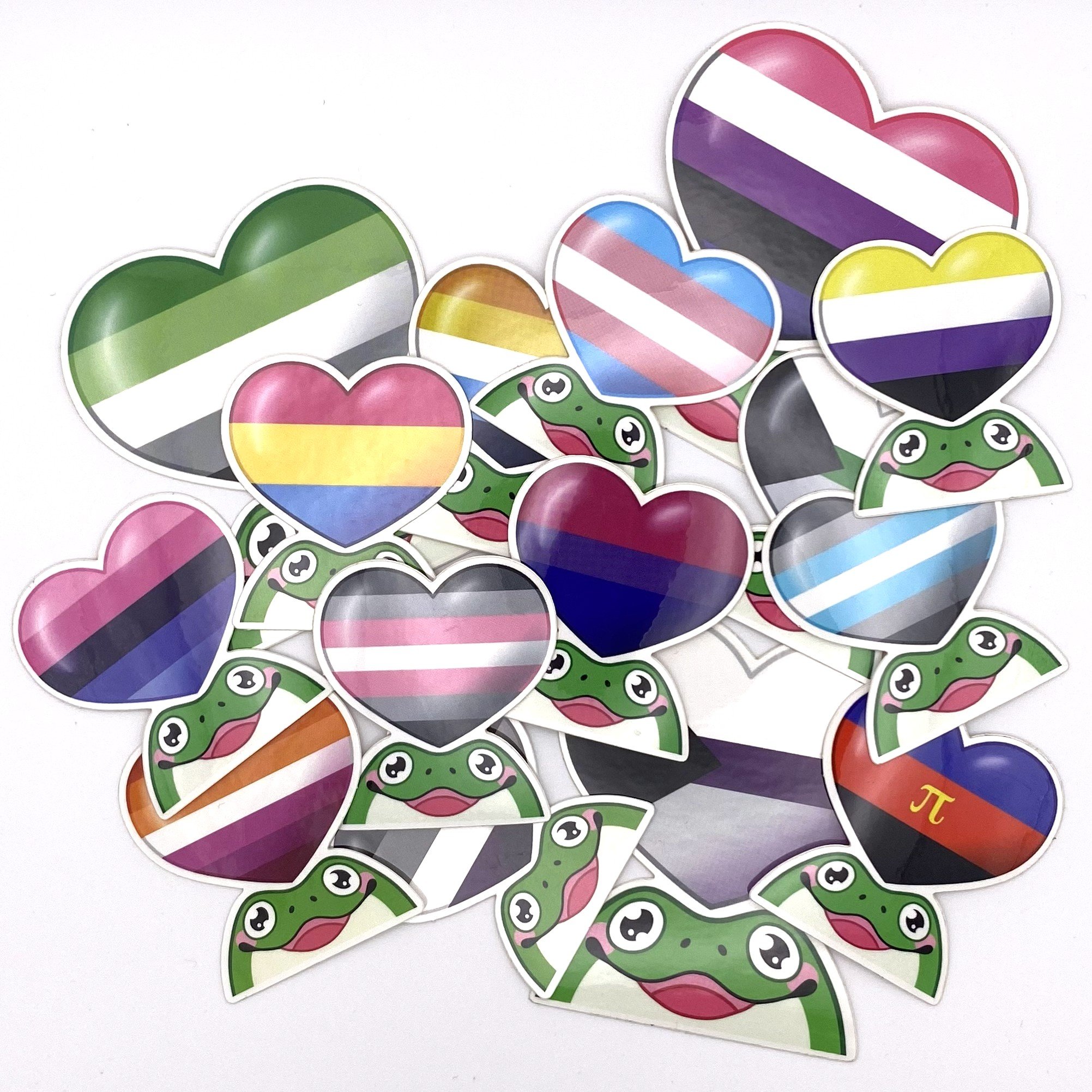 Gummy Frog Pride Stickers