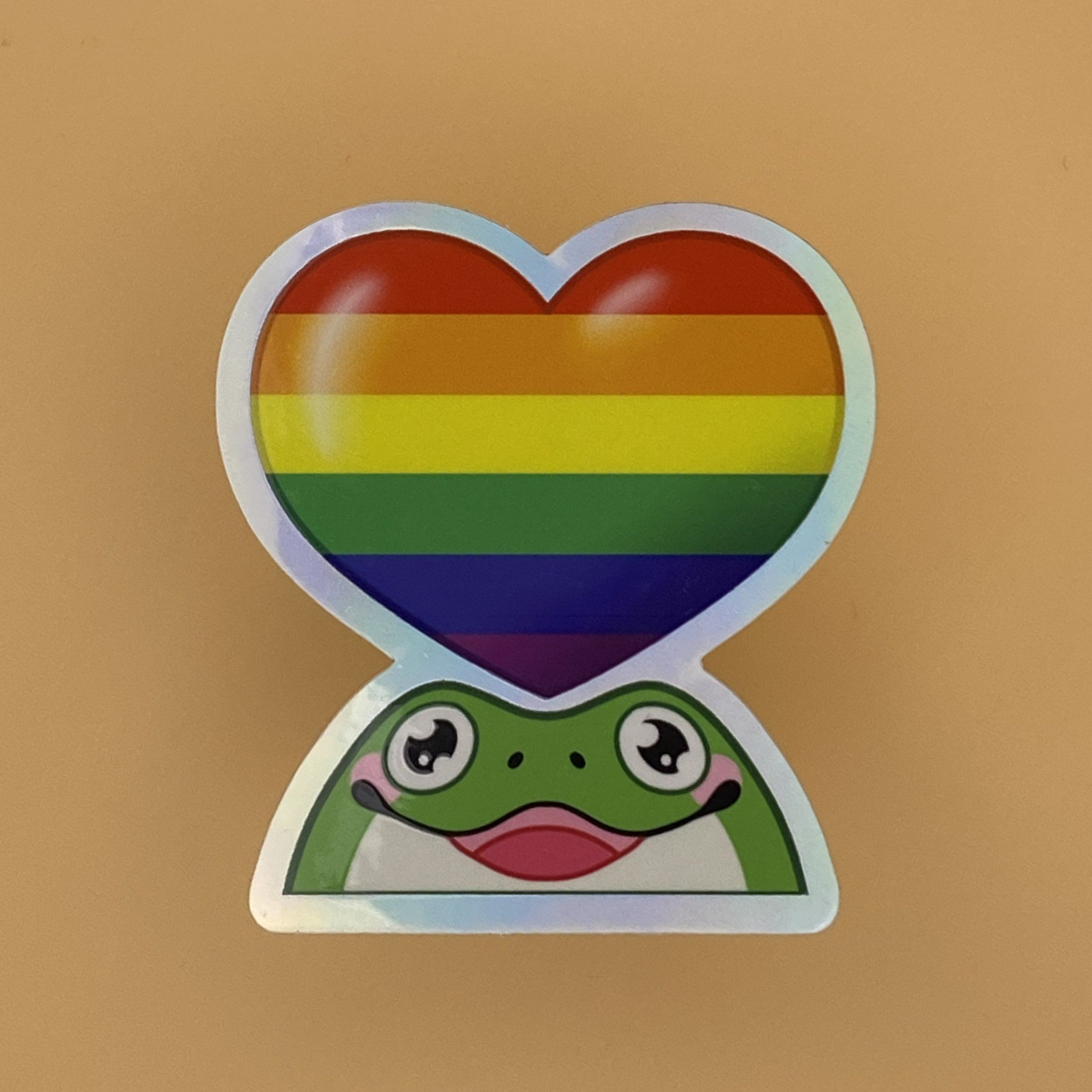 Gummy Frog Rainbow Sticker