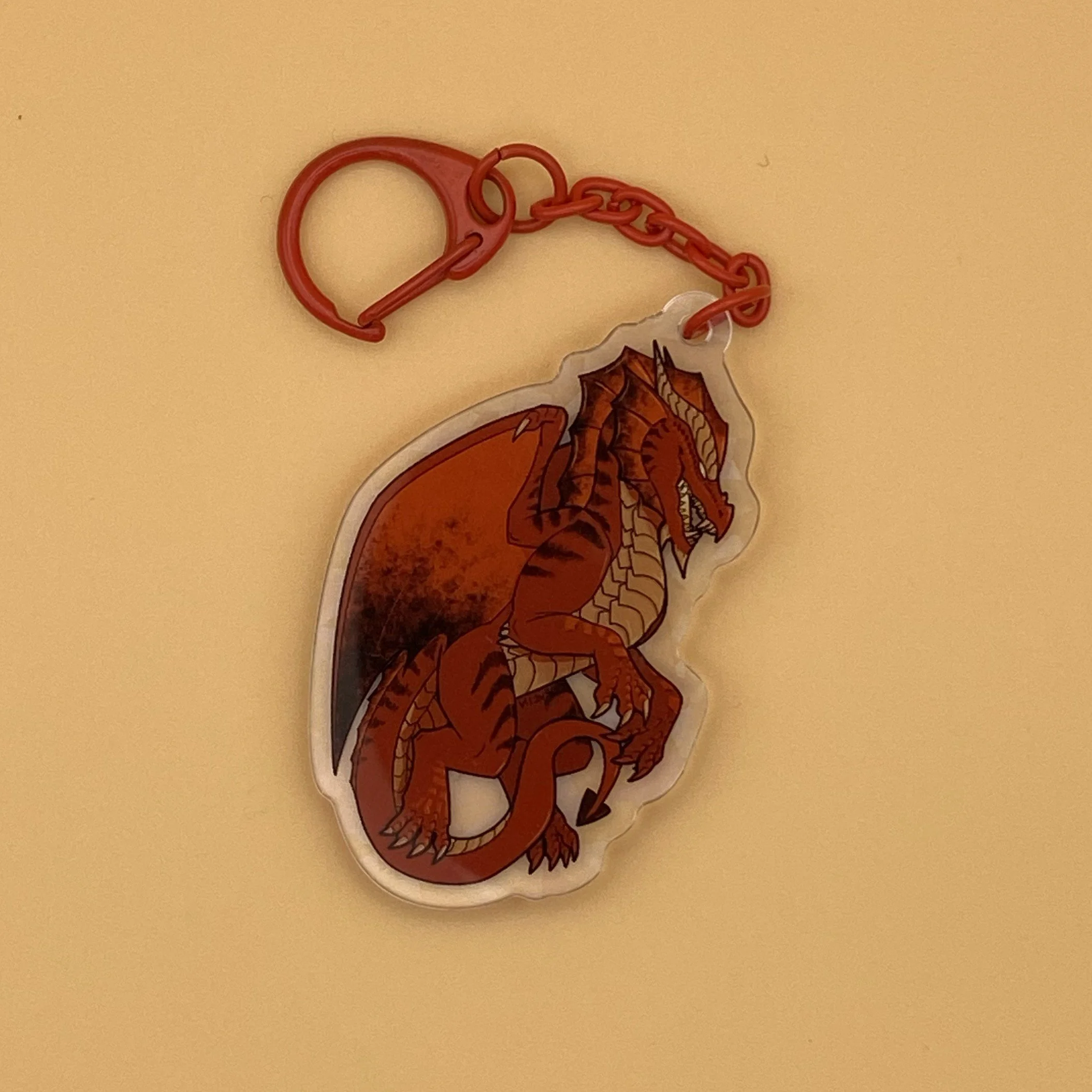 Red Dragon Keychain