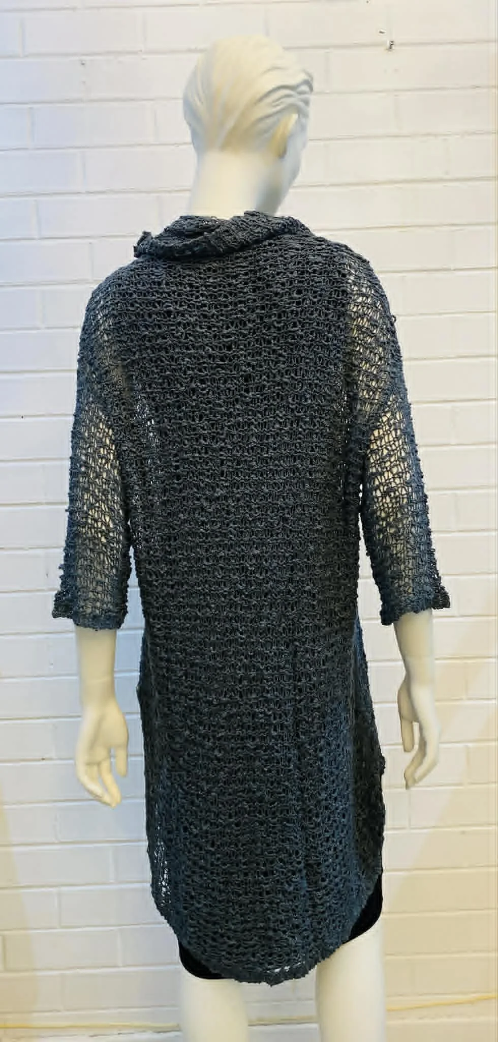 boston knit tunic - charcoal