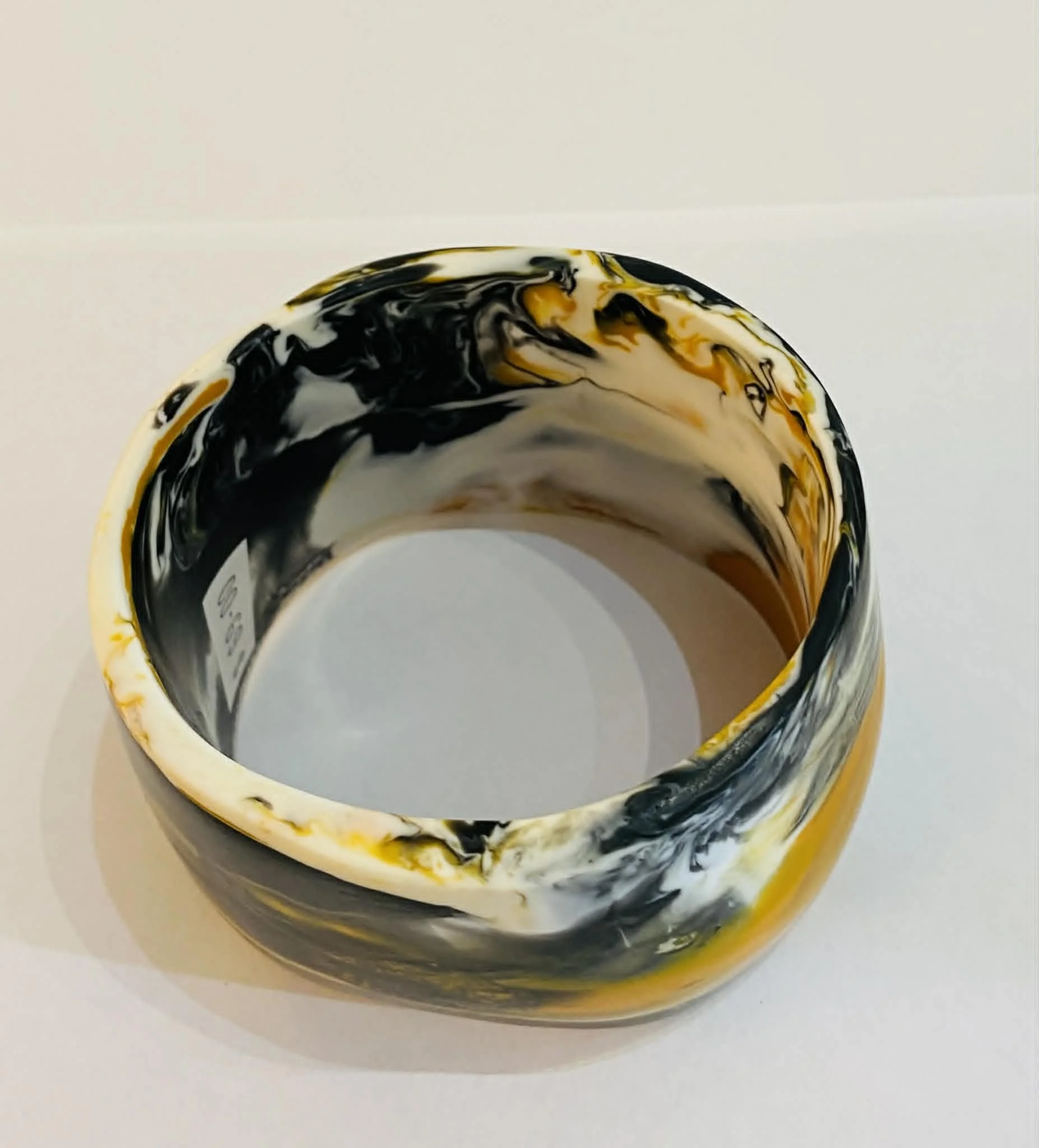 resin bangle  - honey