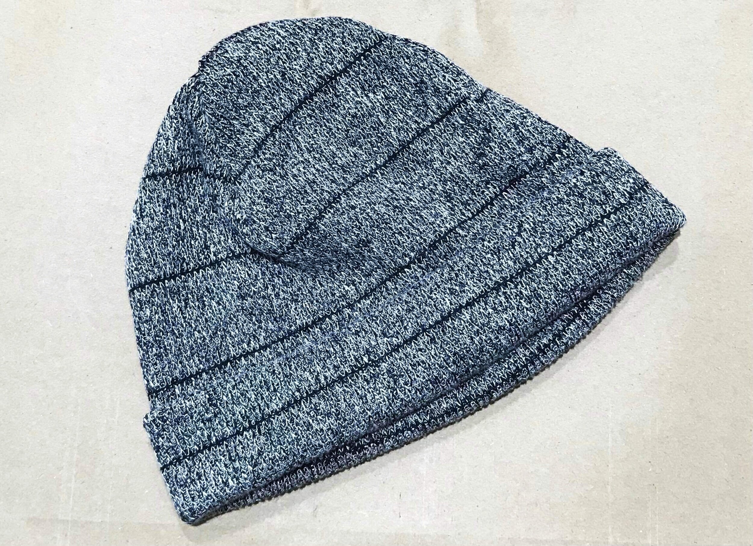 Classic beanie [grey malange knit]