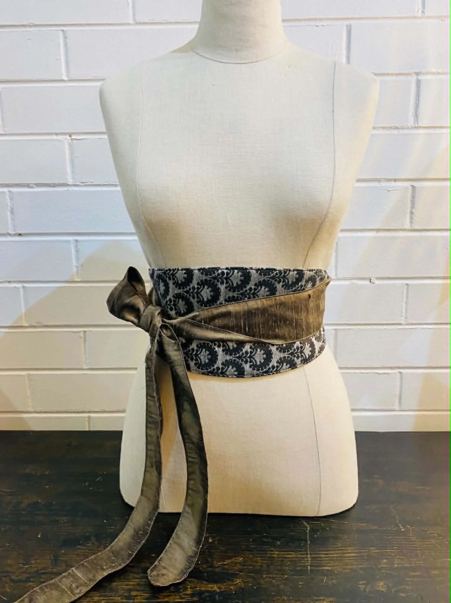 obi belt - jacquard reversible
