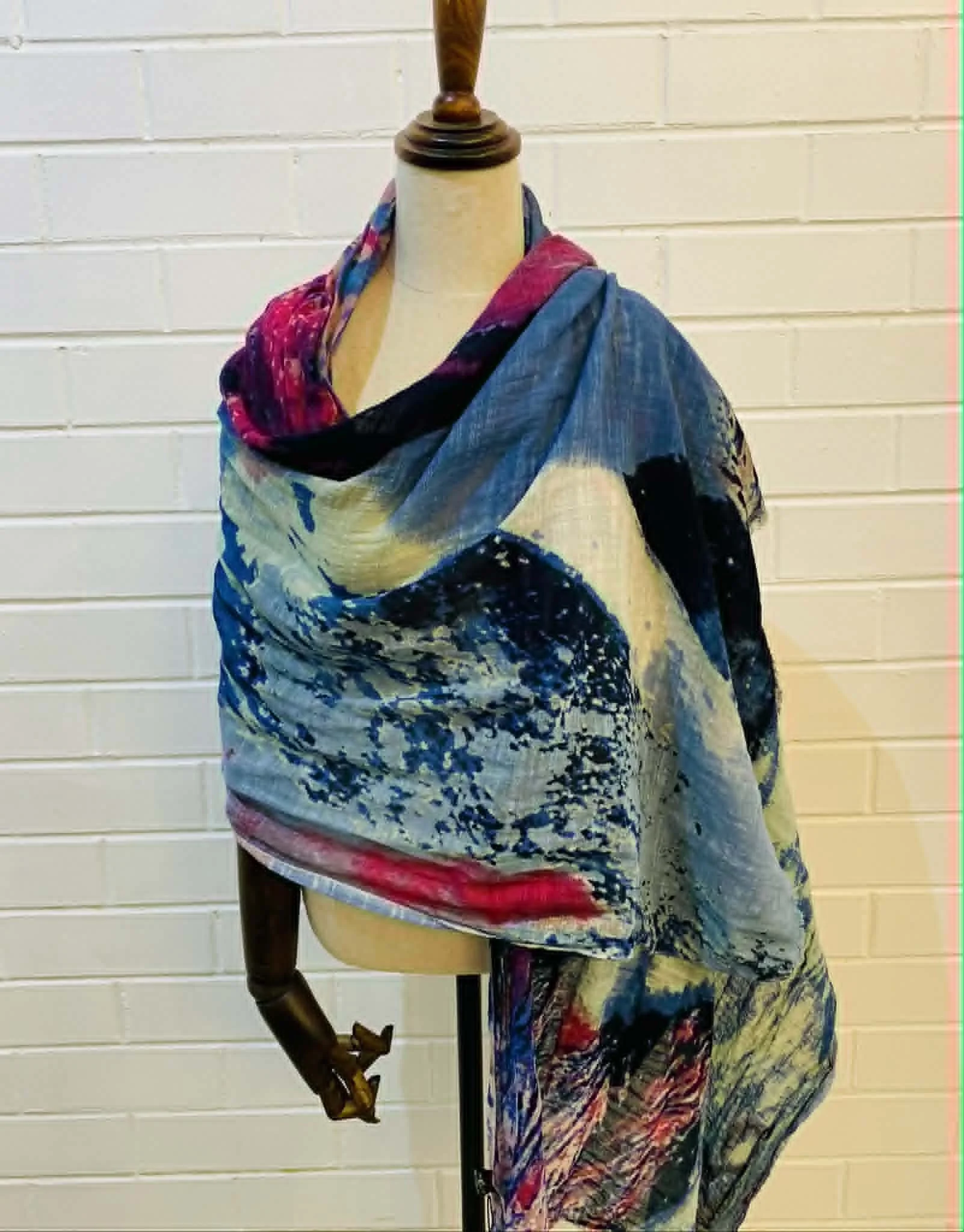 sunset purple scarf