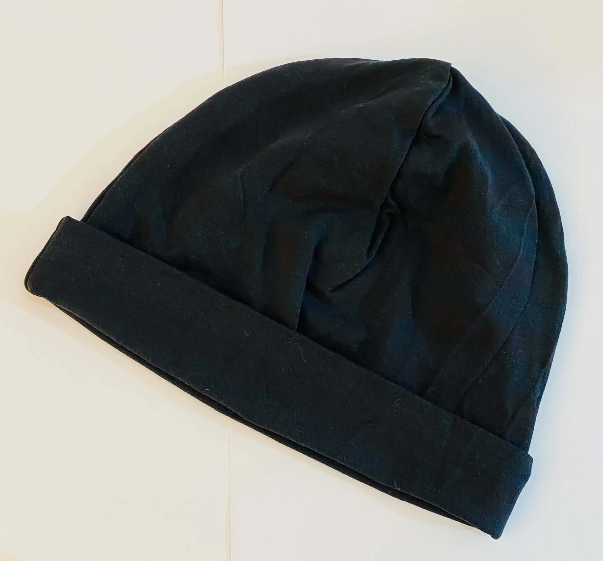 Classic beanie - black  bamboo cotton