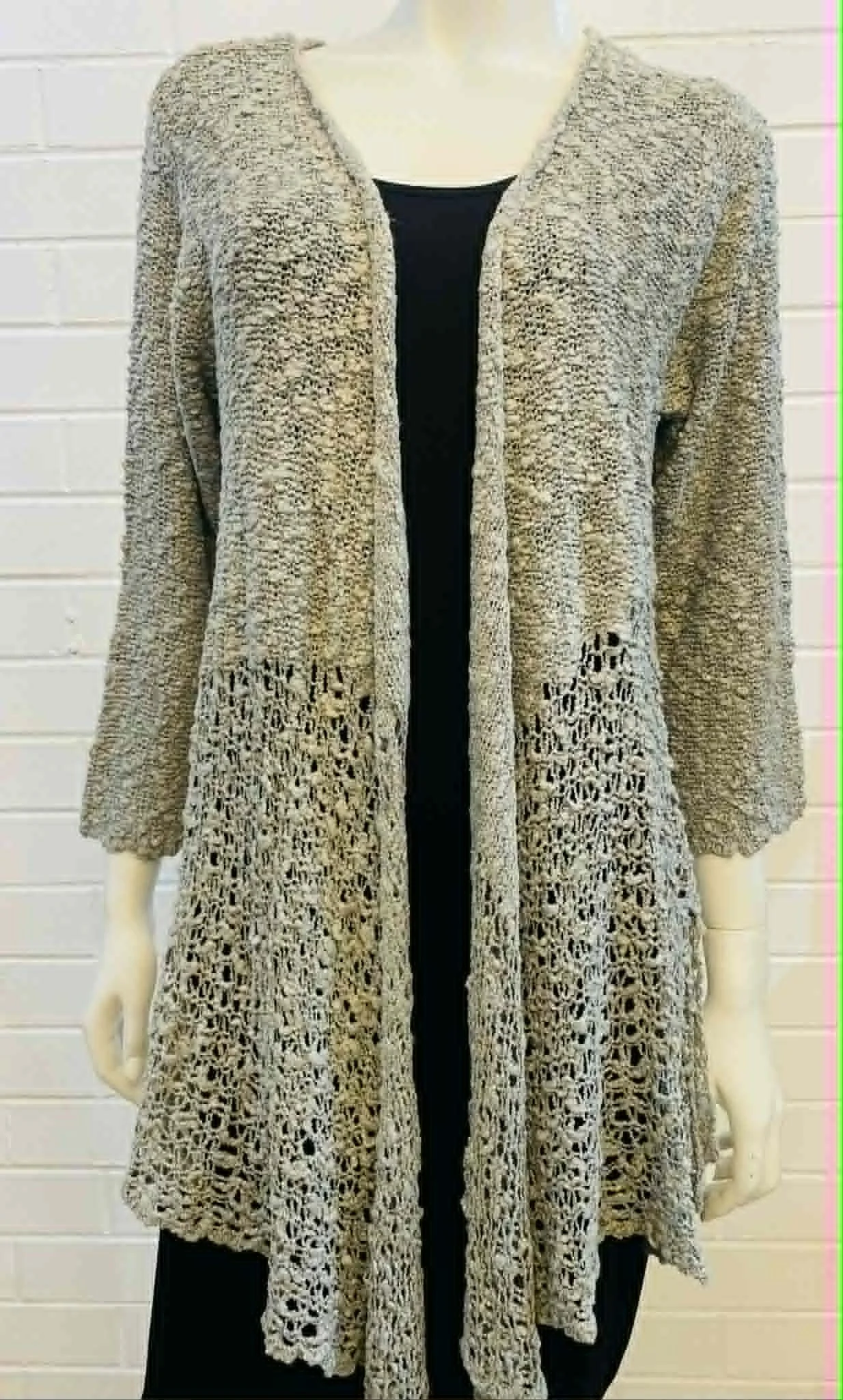 nelly cardigan - silver