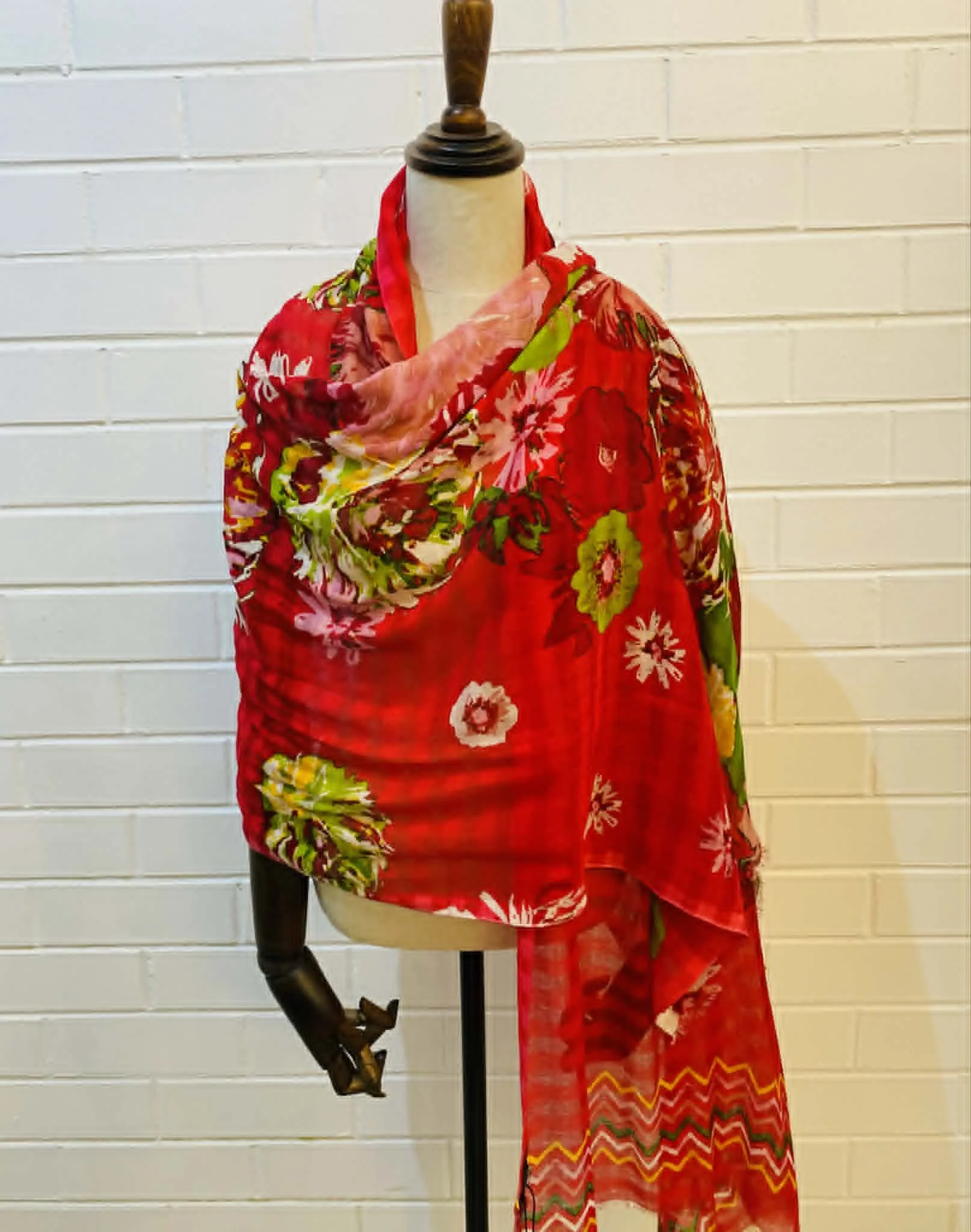 vintage bouquet scarf