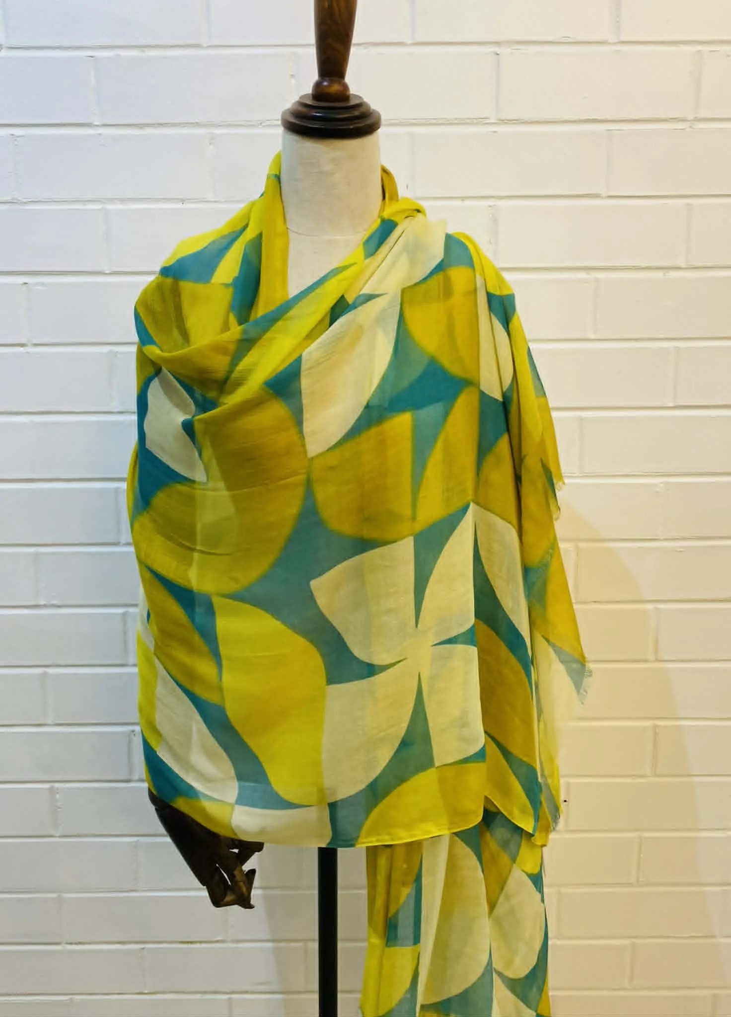 abstract lemons scarf