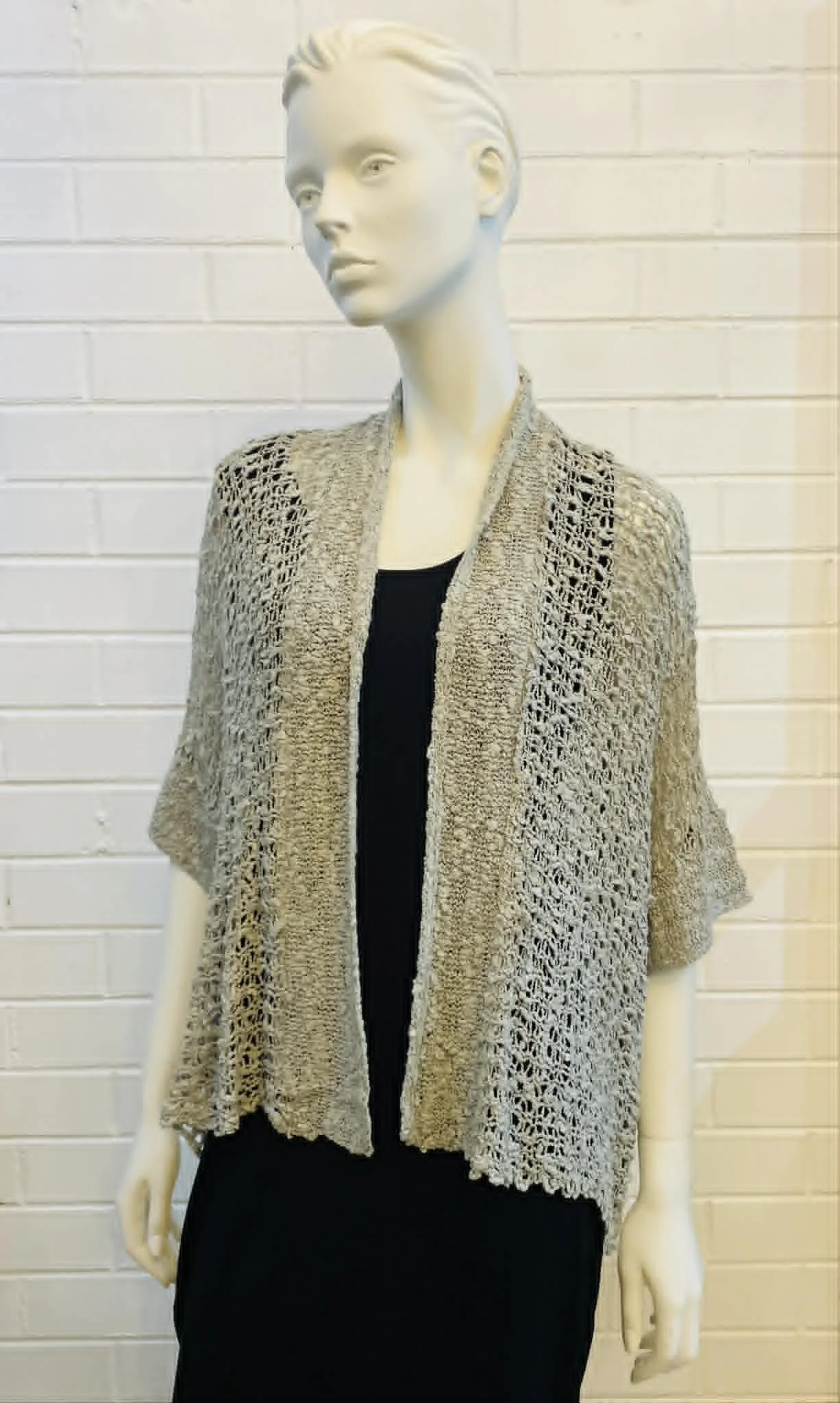 dio cardigan - silver
