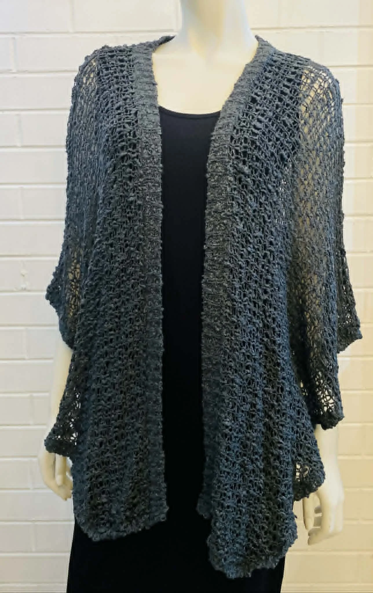 kape cardigan - charcoal