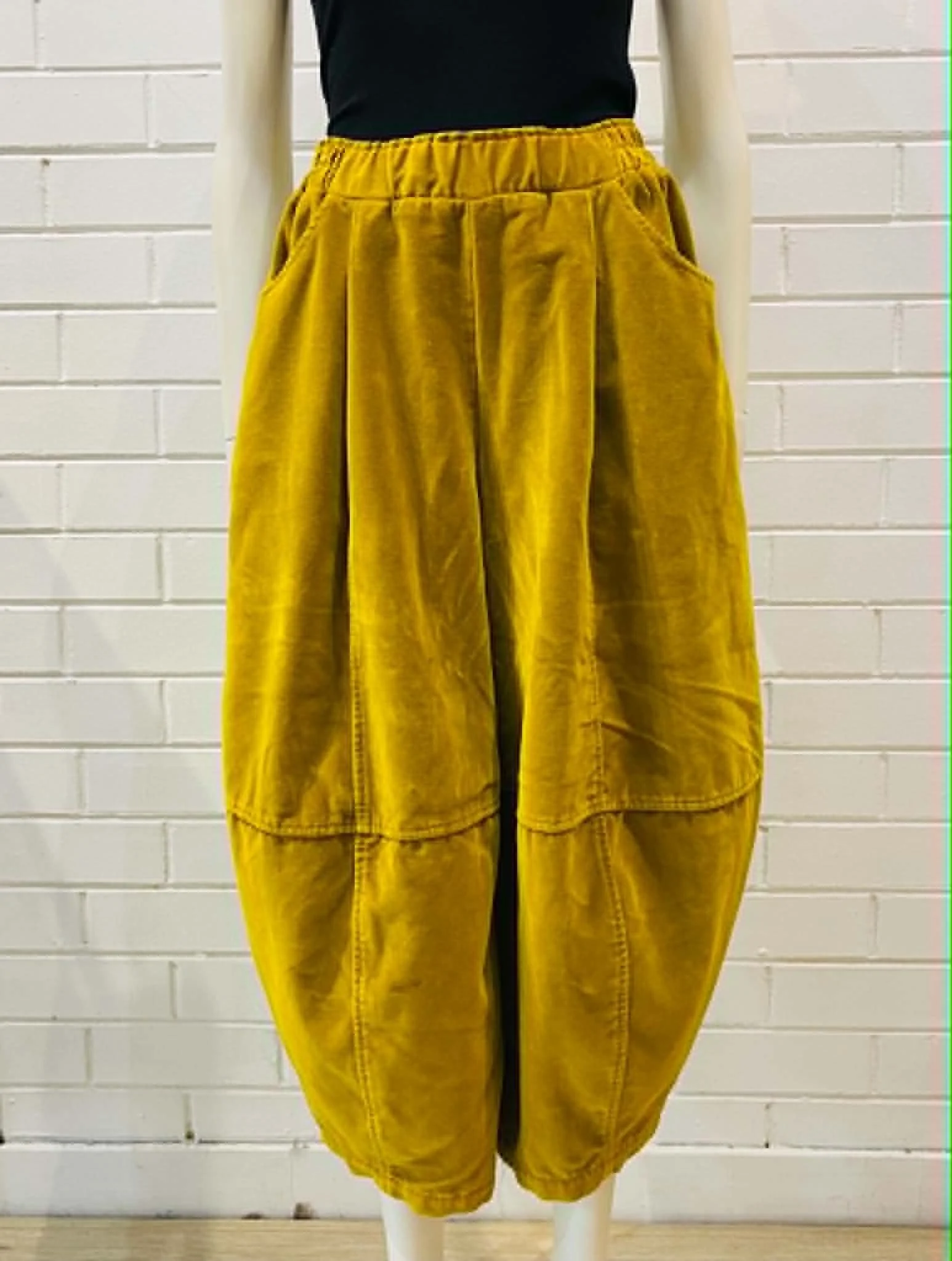 simbah velvet pants - gold