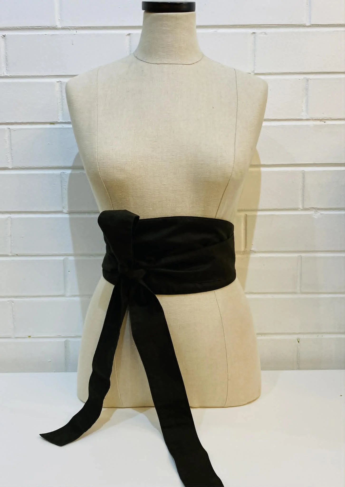 obi belt - chocolate