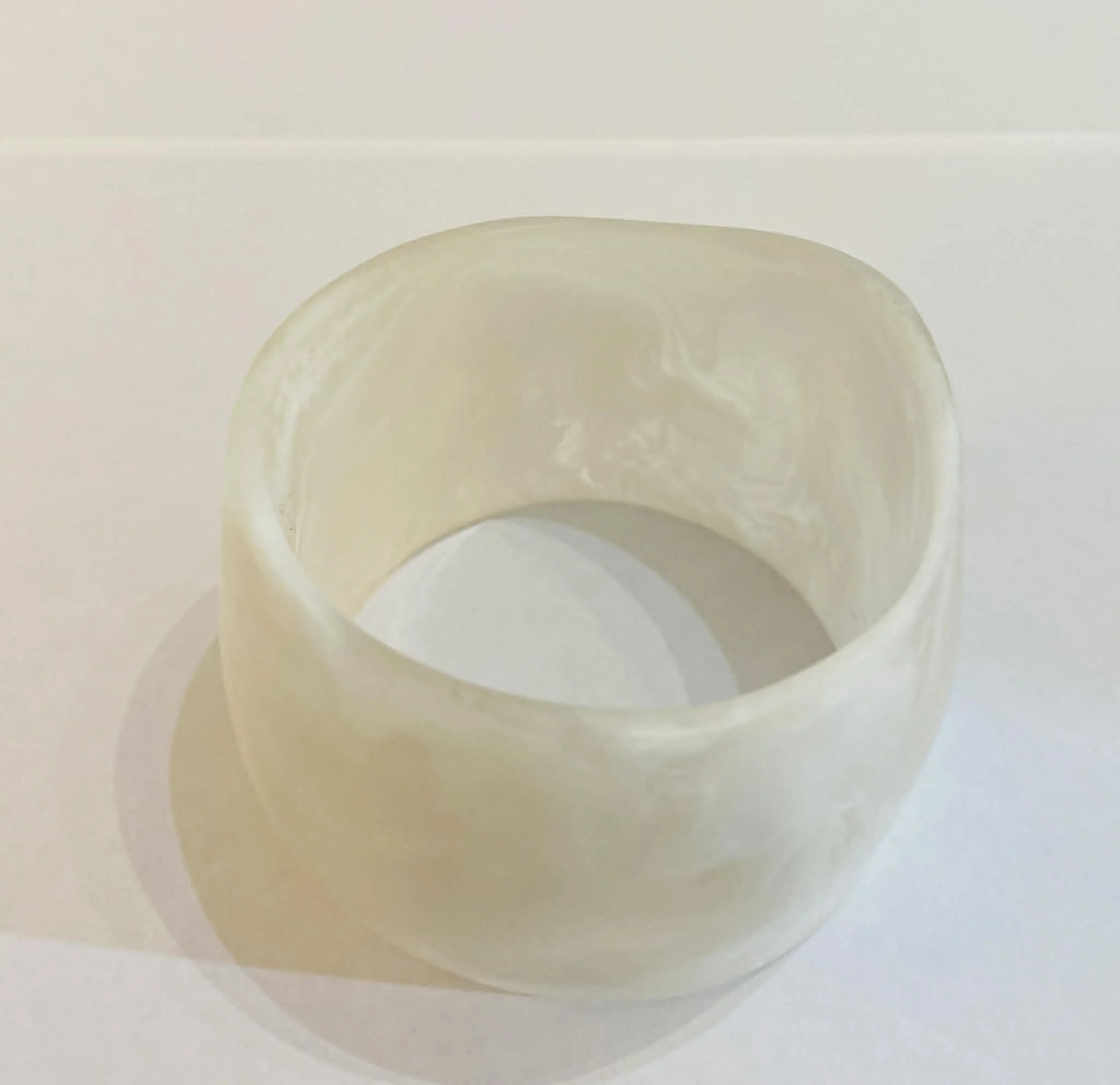 resin bangle  - white