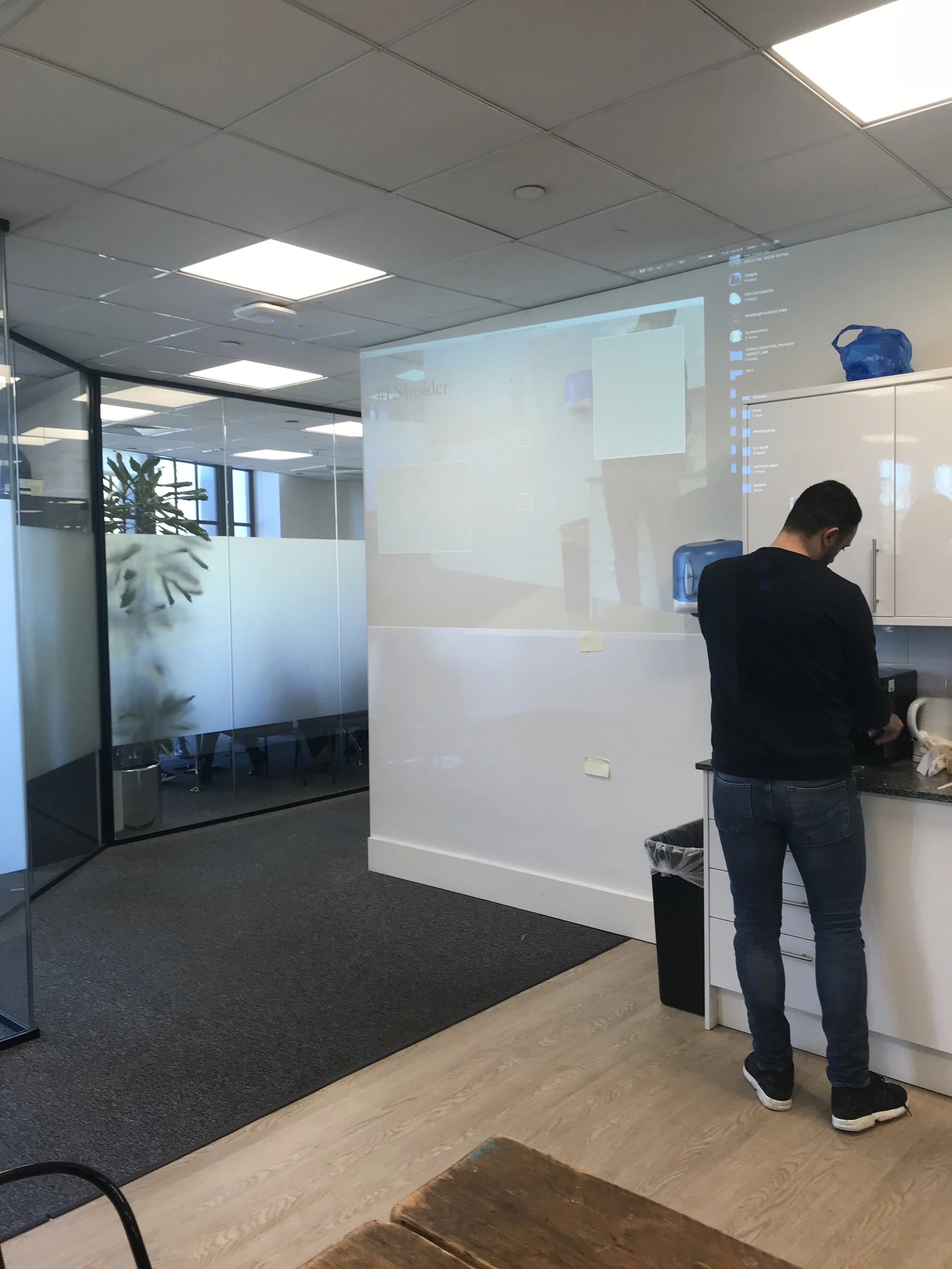 Our super lo-fi test setup 