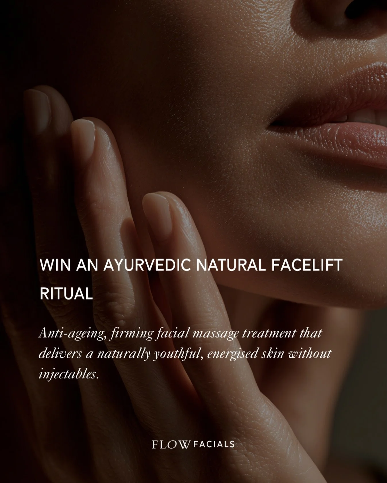 GIVEAWAY! Win an Ayurvedic Natural Facelift Ritual. 

My unique, signature anti-ageing ritual. This is an anti-ageing, firming facial massage treatment that delivers a naturally youthful, energised skin without injectables.

If you are wanting a trea