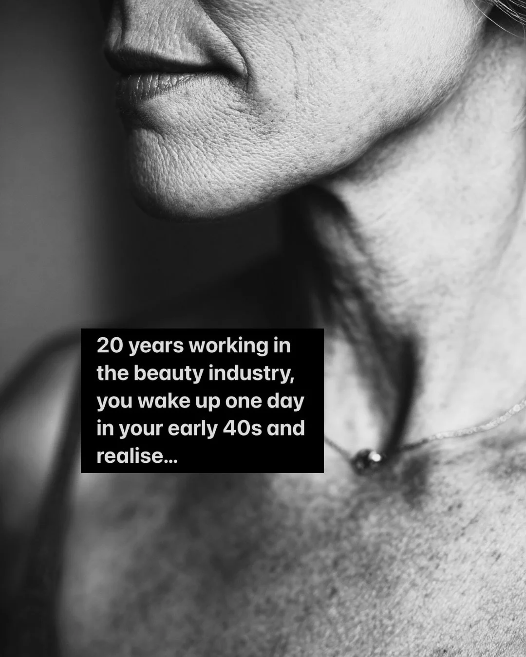 In my early 40s, I woke up one day and realised&hellip;

That after 20+ years working in the sometimes toxic/often very depleting beauty industry, that I wanted to do it for myself, in my own way. A different way. 

Now at 42, I&rsquo;ve never been m