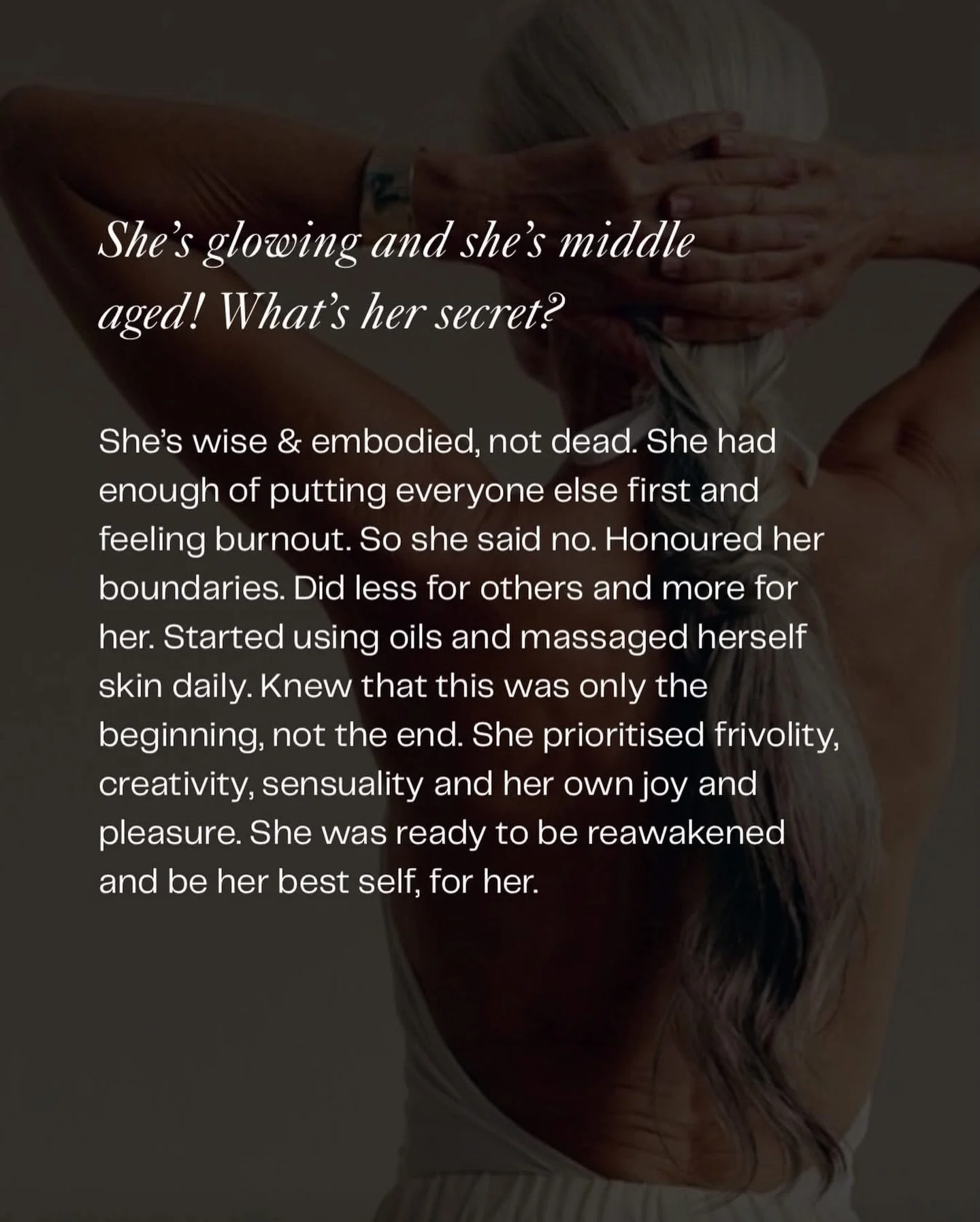 She&rsquo;s glowing and she&rsquo;s middle aged. Yeah she is ✌🏼