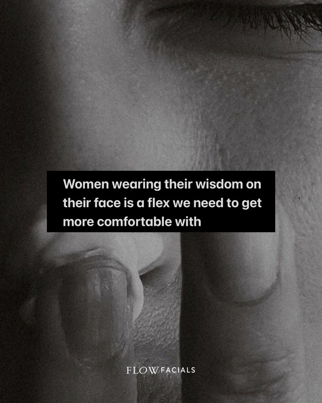 Women wearing their wisdom on their face is a flex we have to get more comfortable with. 

My current feels &amp; musings ✌🏼

Radiant ageing naturally at Flow Facials with ancient wisdoms.