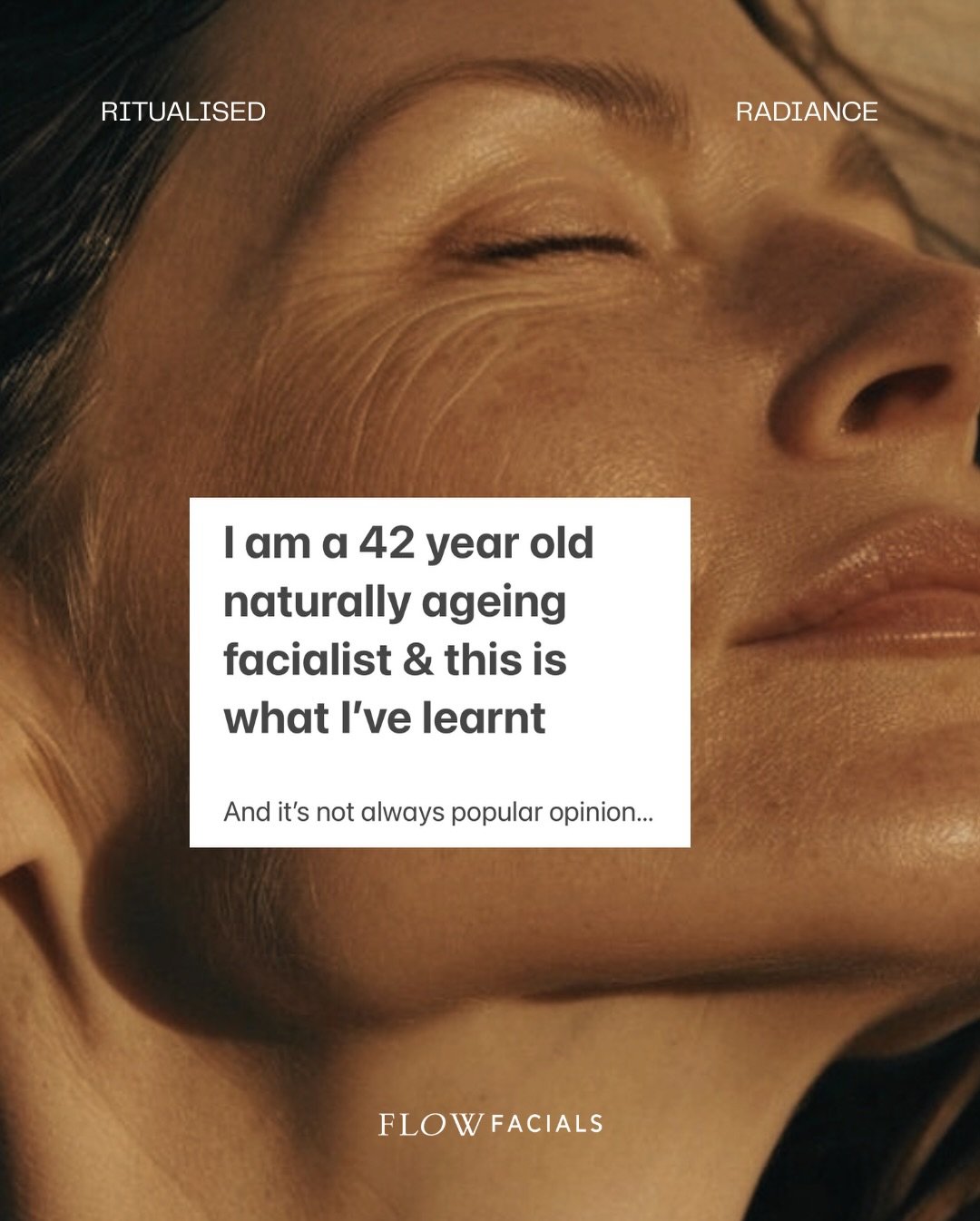 I&rsquo;m a 42 year old naturally ageing facialist and this is what I have learnt.

In my facial studio, I create radiant skins using ancient wisdoms &amp; transformational touch with an incredibly ritualised approach. Working in this way, I have lea
