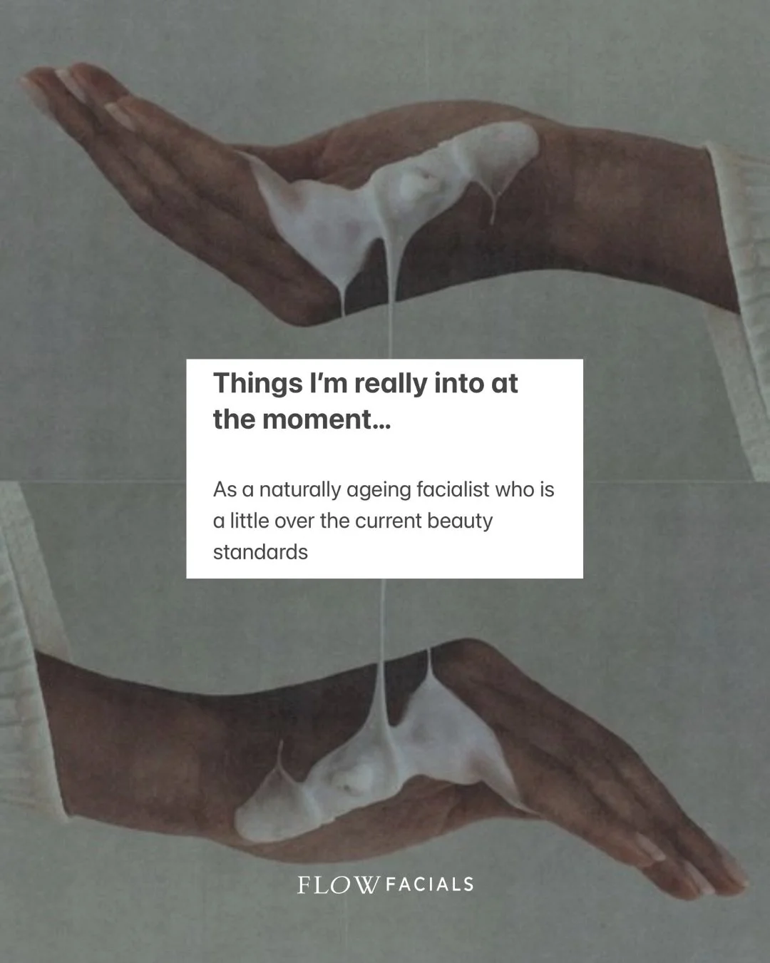 Things I&rsquo;m really into at the moment&hellip;

As a naturally ageing facialist who is a little over the current beauty standards ✌🏻