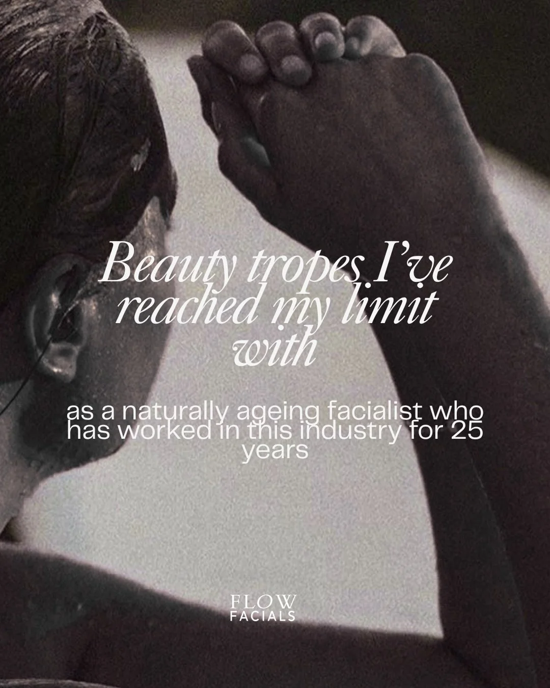 Beauty tropes I officially reached my limit with (as a naturally ageing facialist who has worked in the industry for 25 years).

Embracing ageing skin (real skin), using simple skincare focusing on nourishment &amp; ritual, addressing burn out, not p