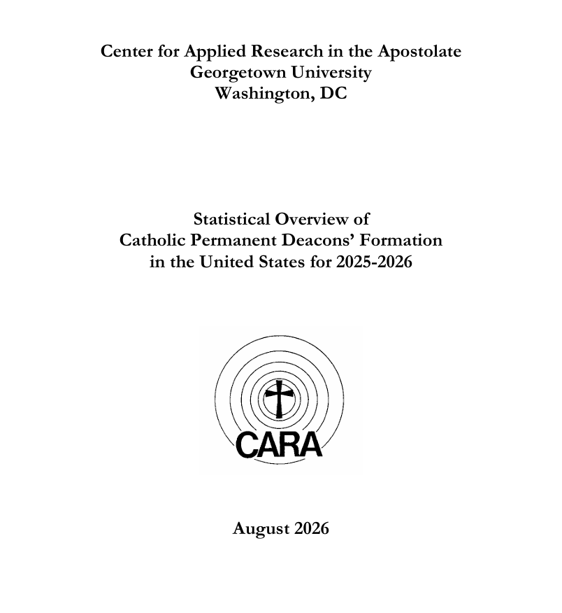 Statistical Overview of U.S. Permanent Deacons' Formation