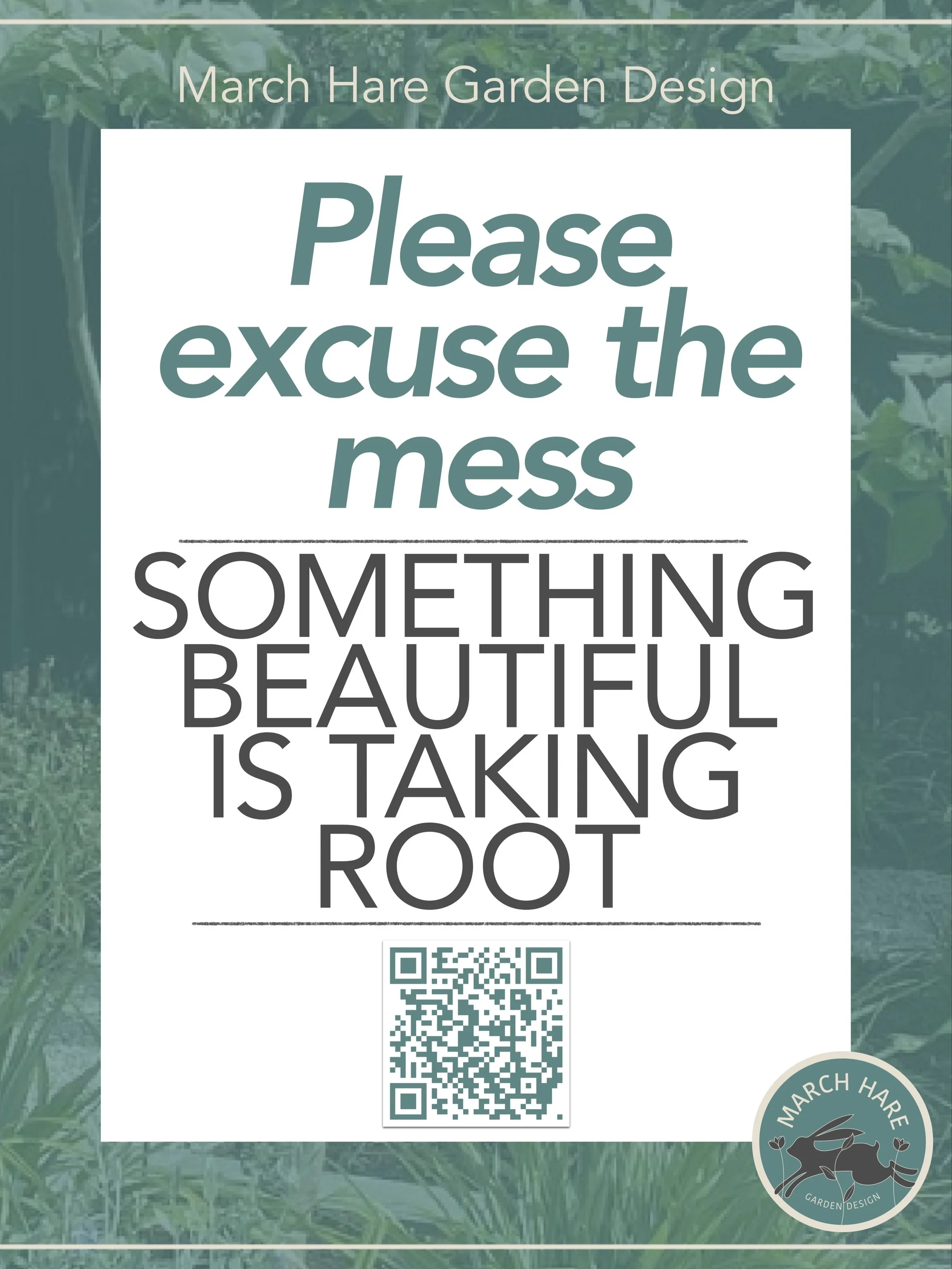 Several projects underway and this is all I can say&hellip;.
#followthehare 
#marchharegardendesign
