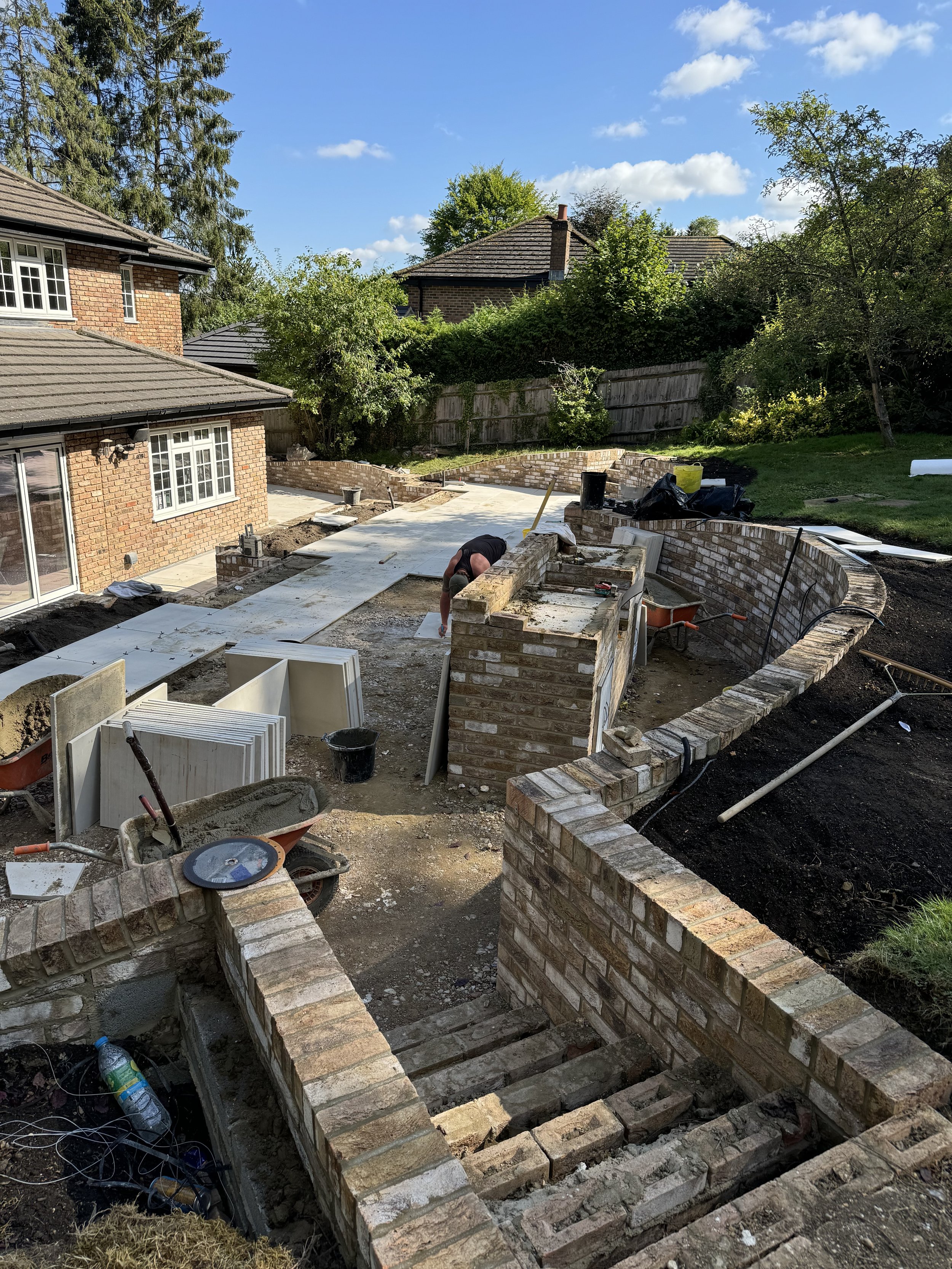 Flaunden garden in progress