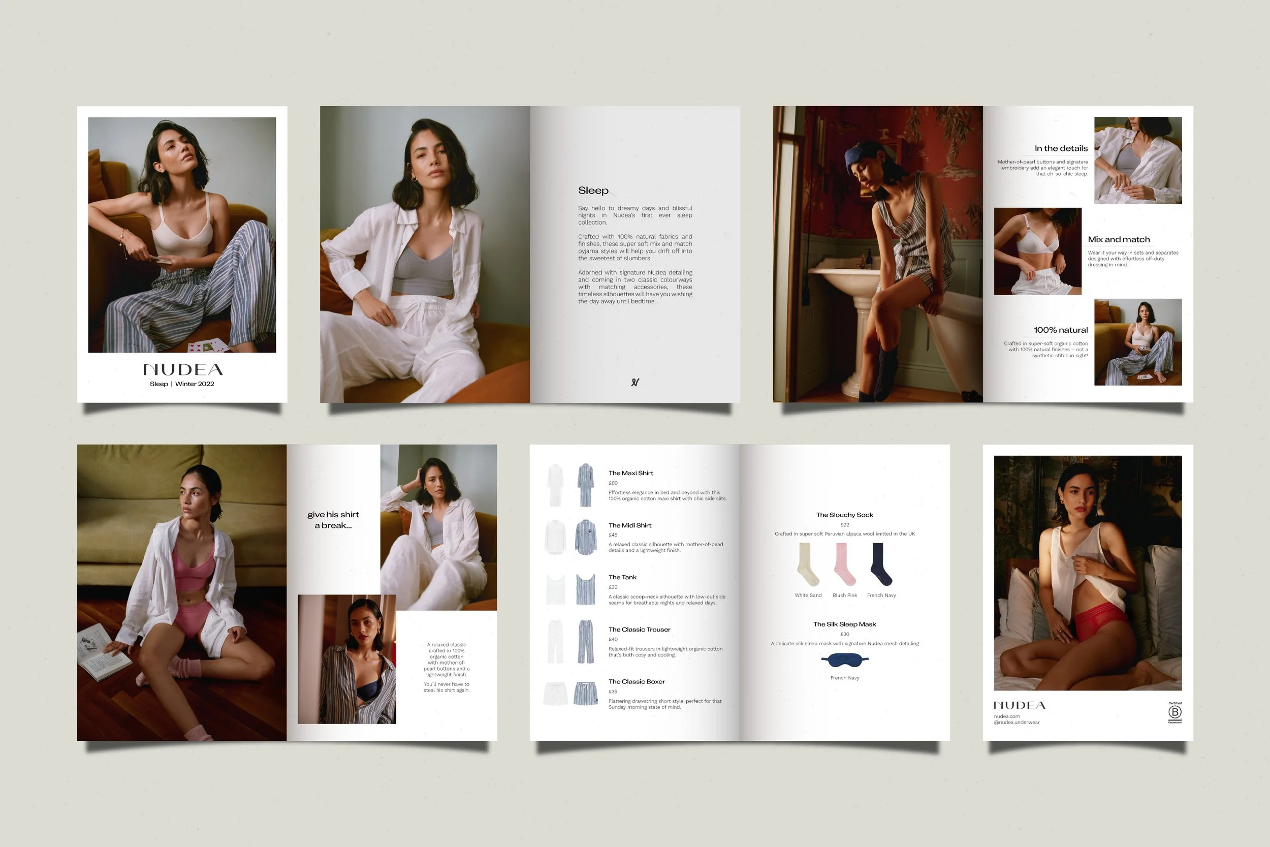 Sleepwear Lookbook – Nudea