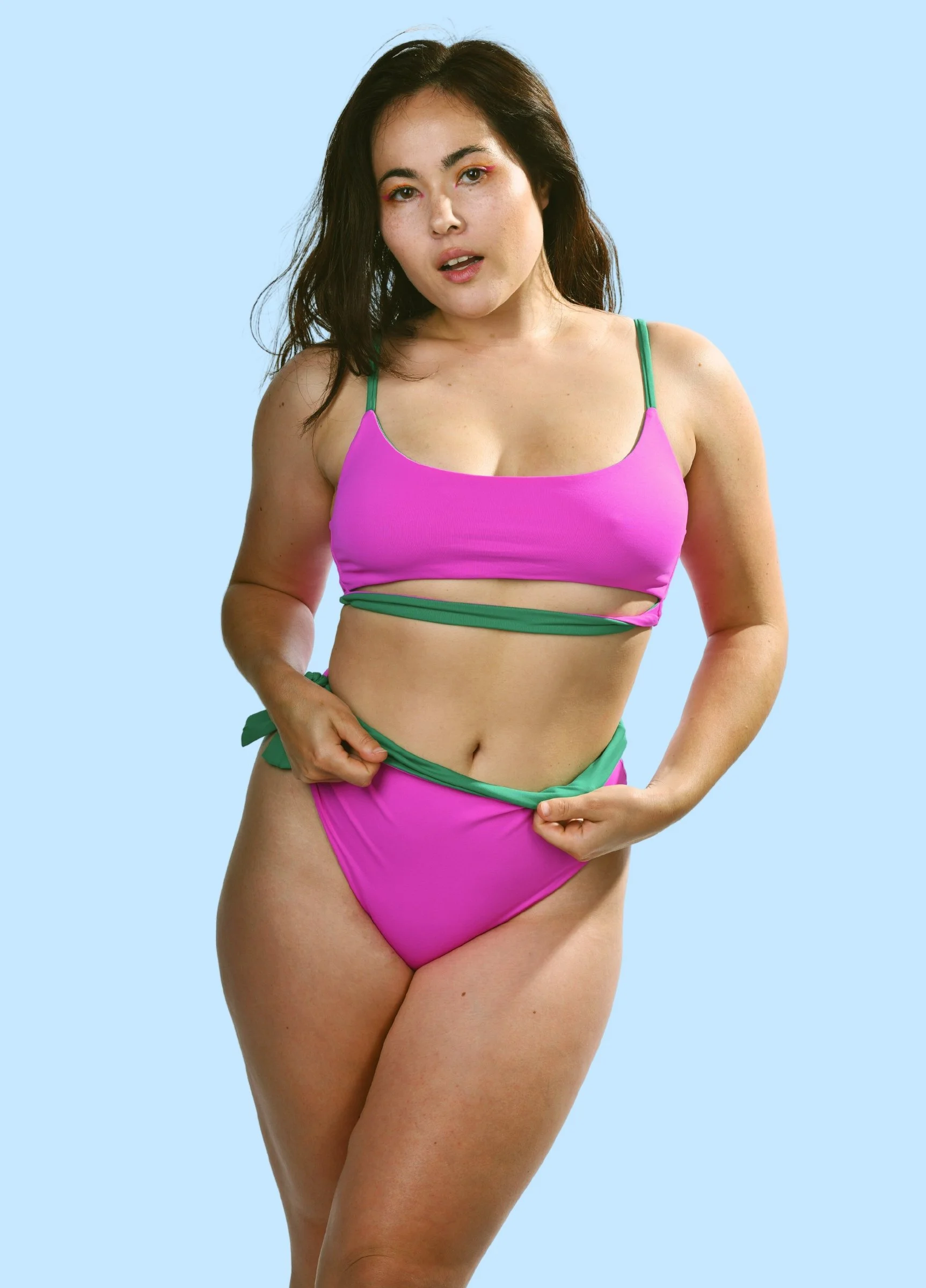 Ensemble Bikini FRIDA avec Culotte Taille Haute "Hot Pants" - 89€