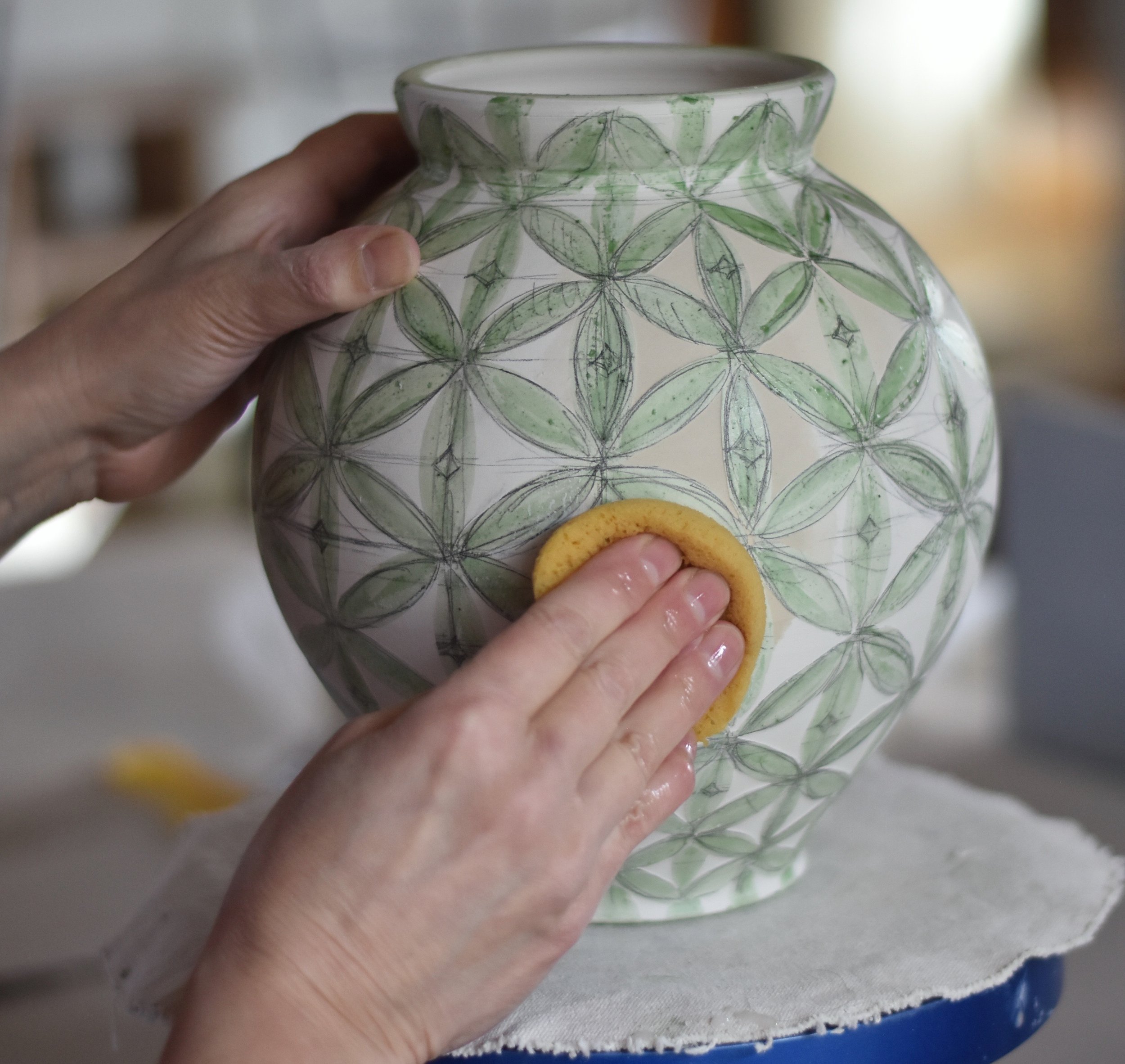 How I use Wax Resist for Glaze Decoration — Lucy Fagella Pottery