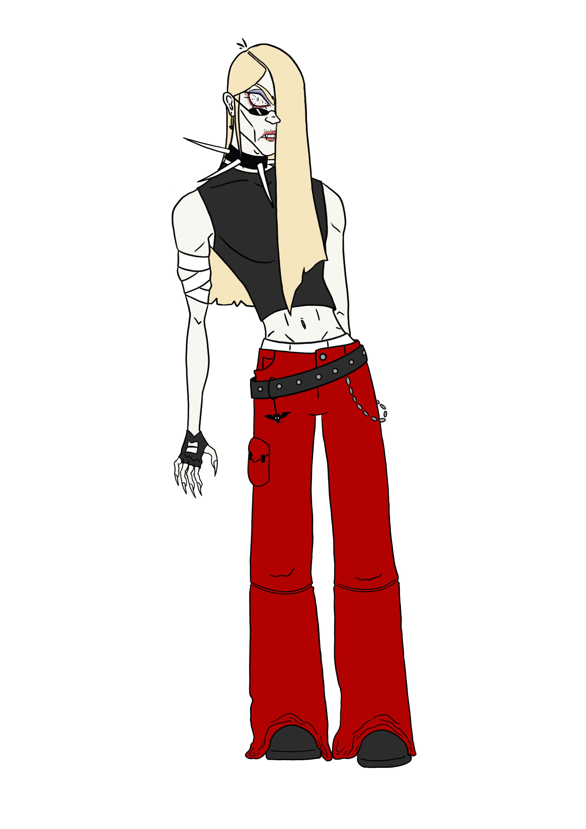 Louis Chambers - Blood slash nose powder junkie raver vampire who is the boy toy of the Baroness.