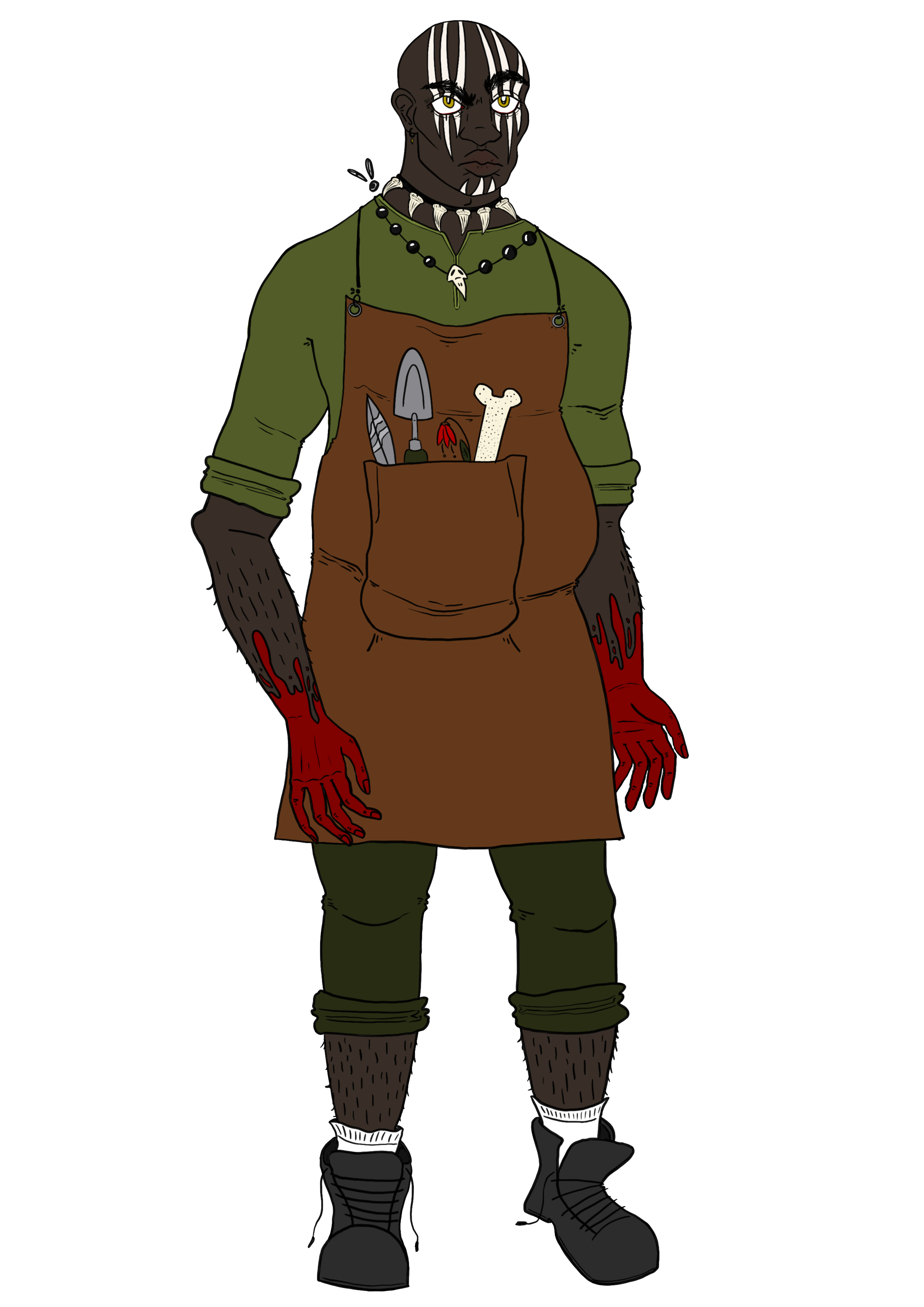Lweyn Bois - The bubbly and kind gardener slash resident vampire necromancer of the mansion.
