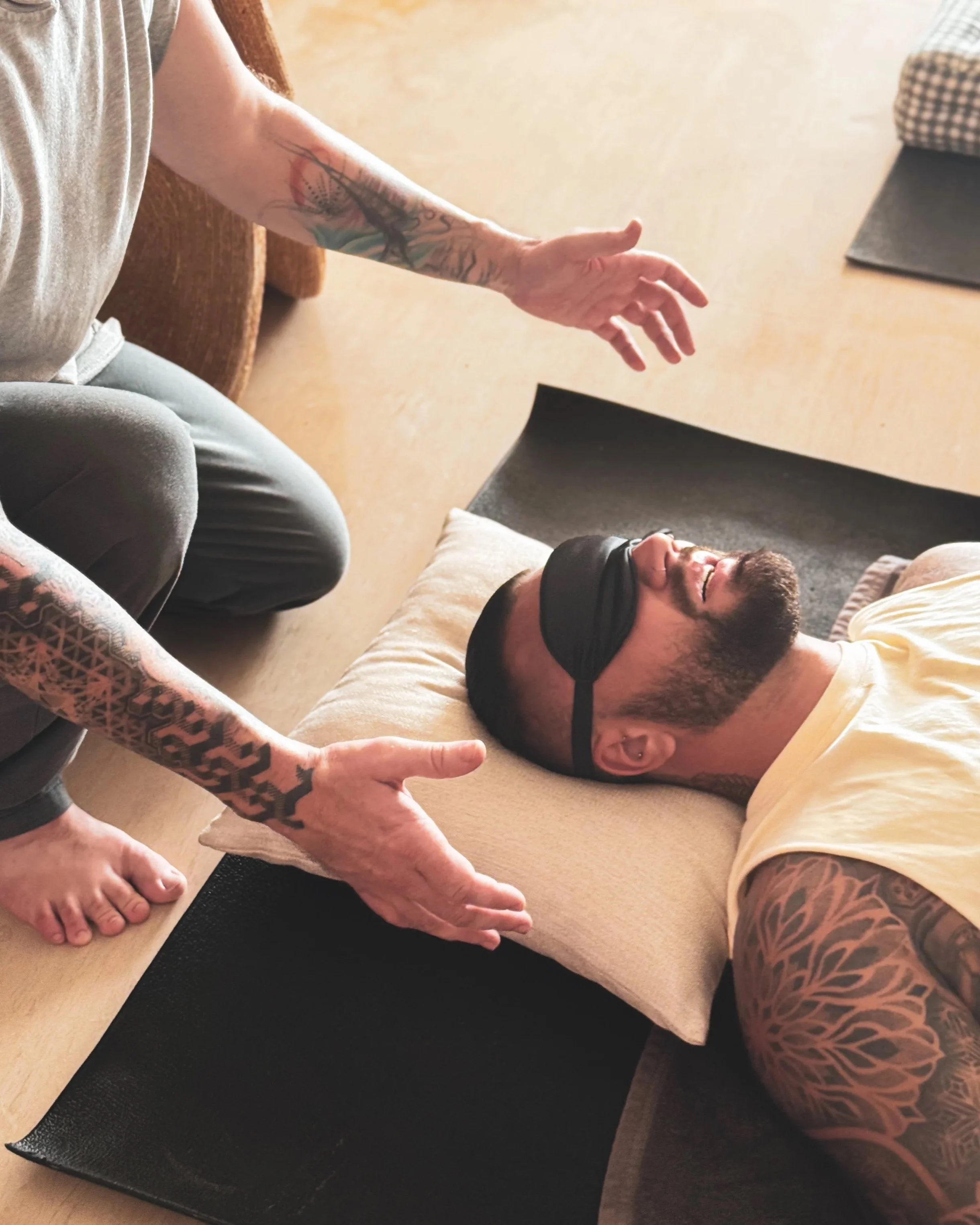 Biohacker Practicing Breathwork