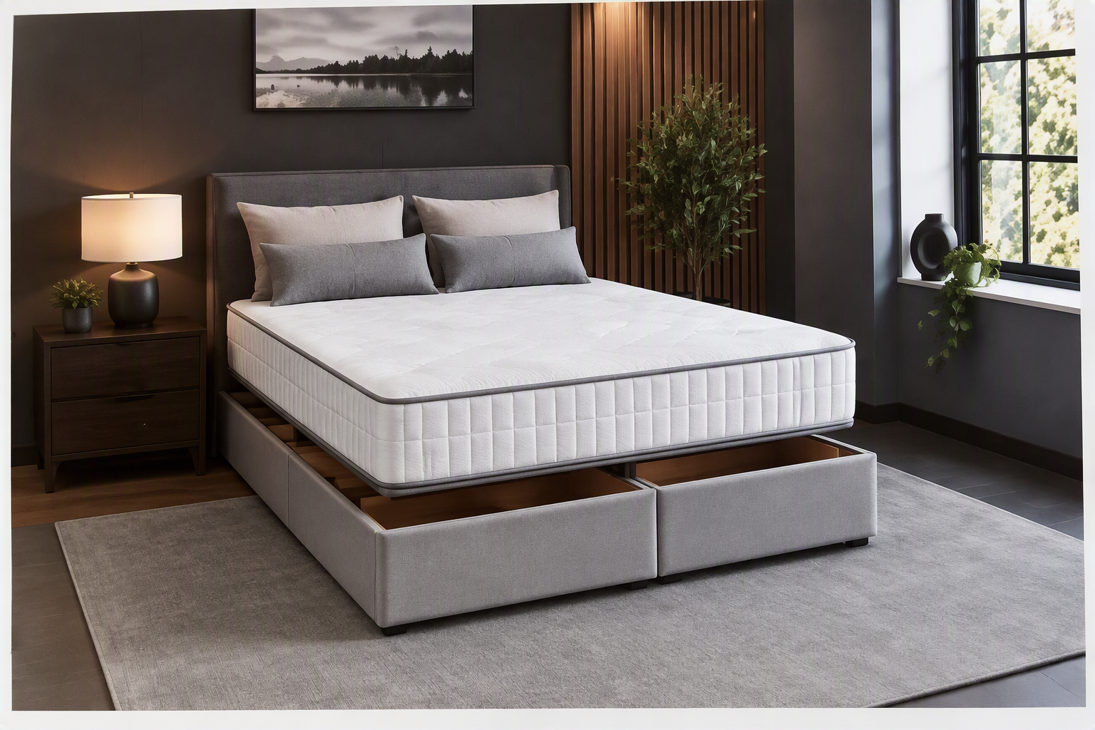 Origin Mattress on a Bed in a Bedroom Setting