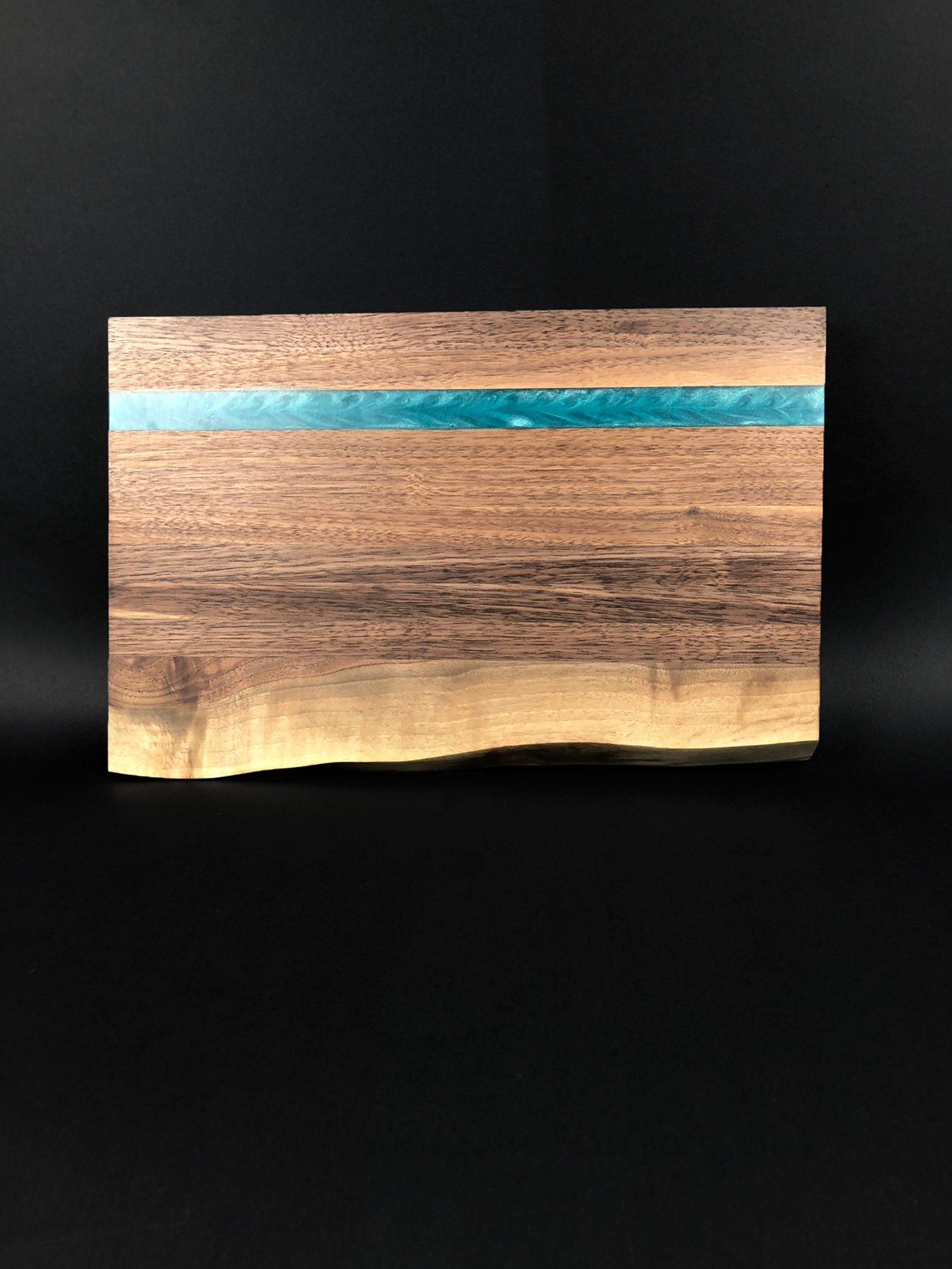 Black walnut Cutting Board. Live edge. Hoppe Bros Woodwork Co