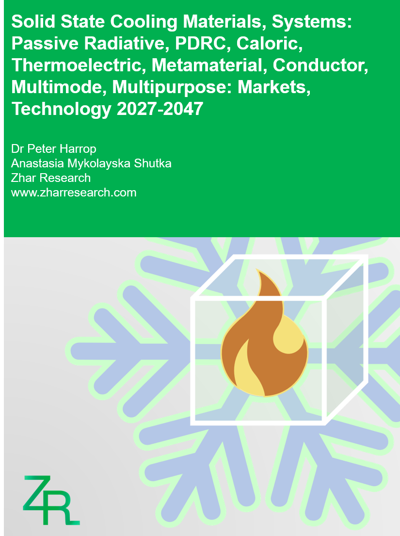 Solid State Cooling Materials, Systems: Passive Radiative, PDRC, Caloric, Thermoelectric, Metamaterial, Conductor, Multimode, Multipurpose: Markets, Technology 2027-2047