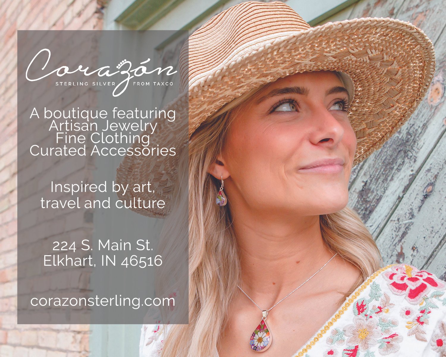 jewelry boutique ad featured in Elkhart Symphony program