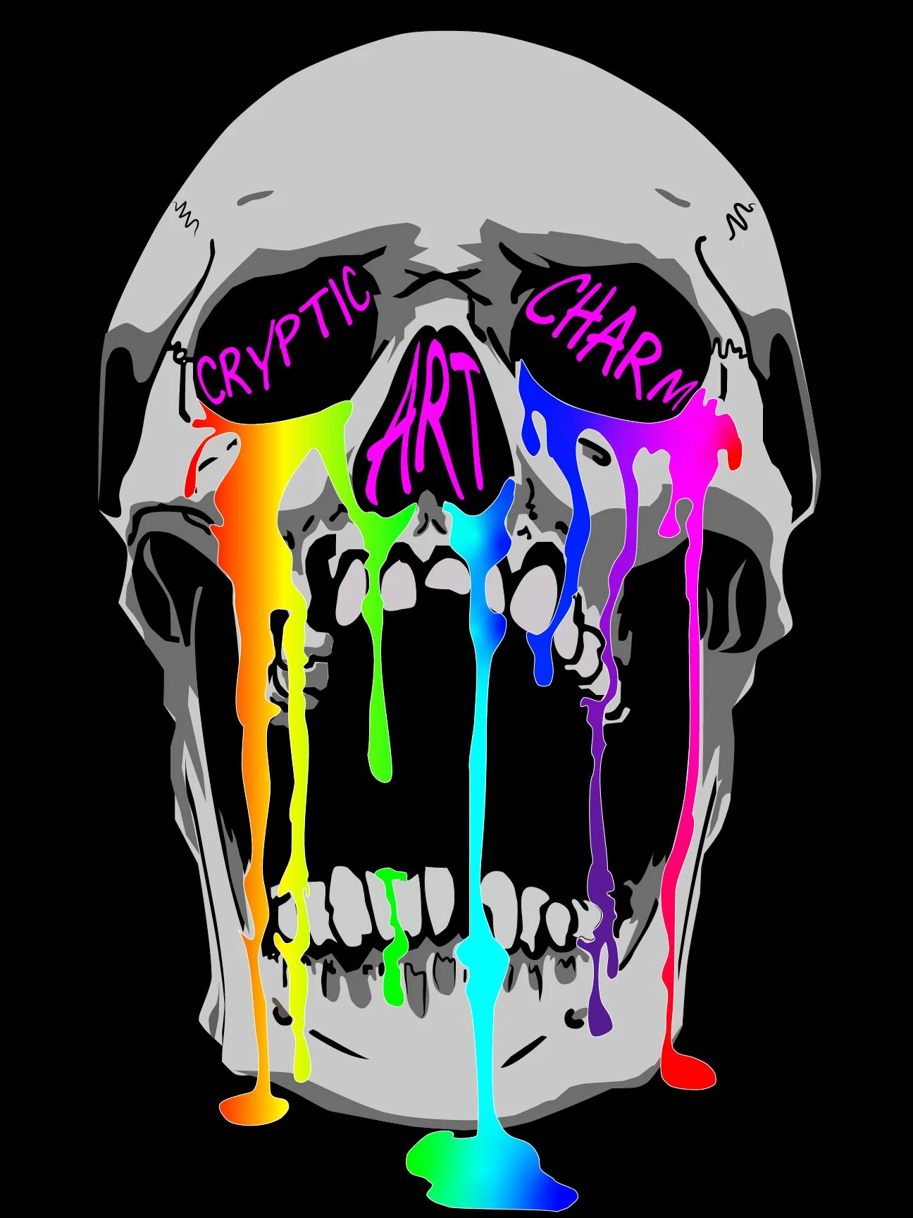 Cryptic Charm Art design made with Adobe Illustrator 2026. 