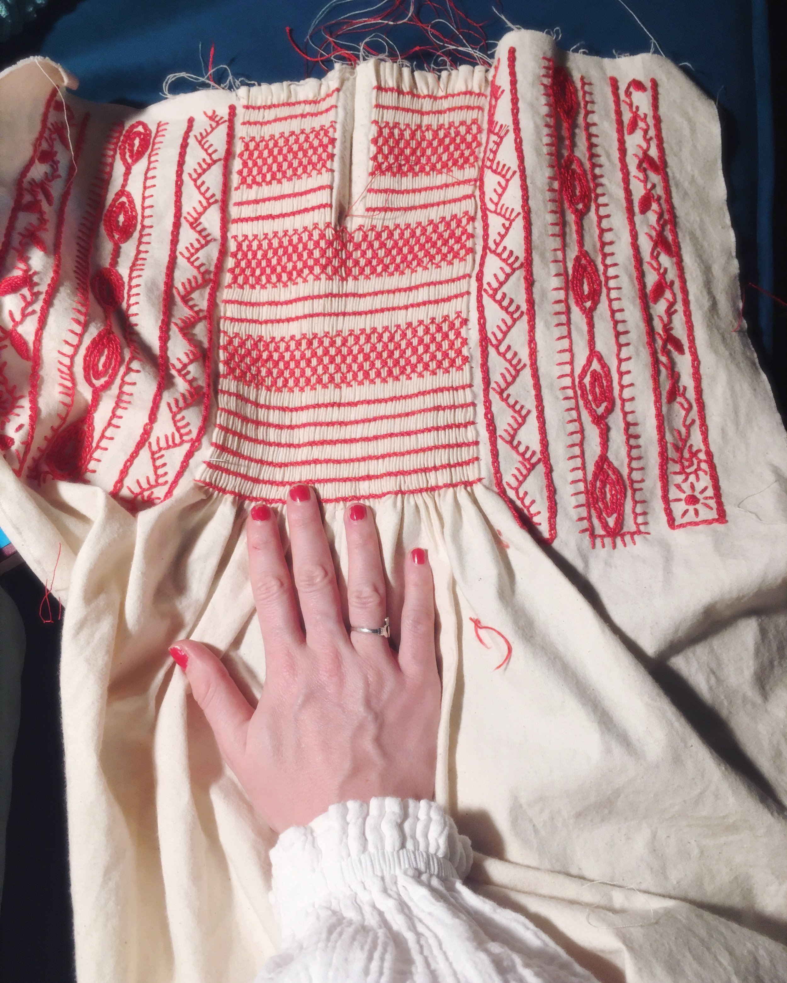 English Smock made at Ashridge, Devon, March 2018 to June 2021