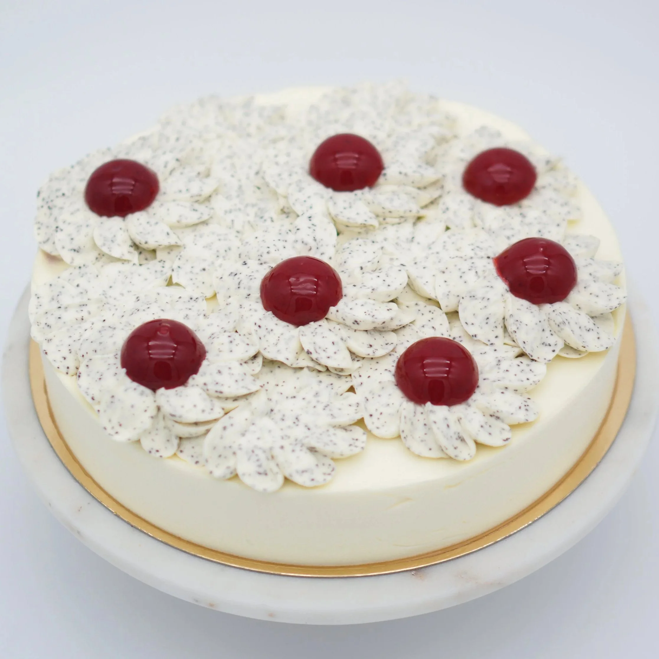Mohn-Topfen-Himbeer Torte