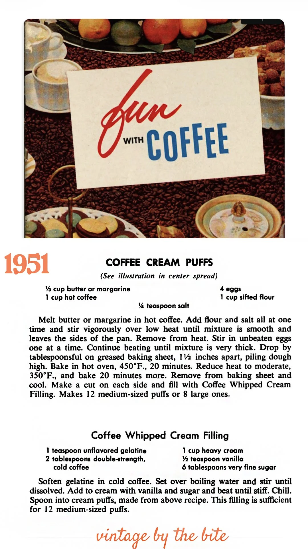 fun with coffee/1951/coffee cream puffs/personal collection