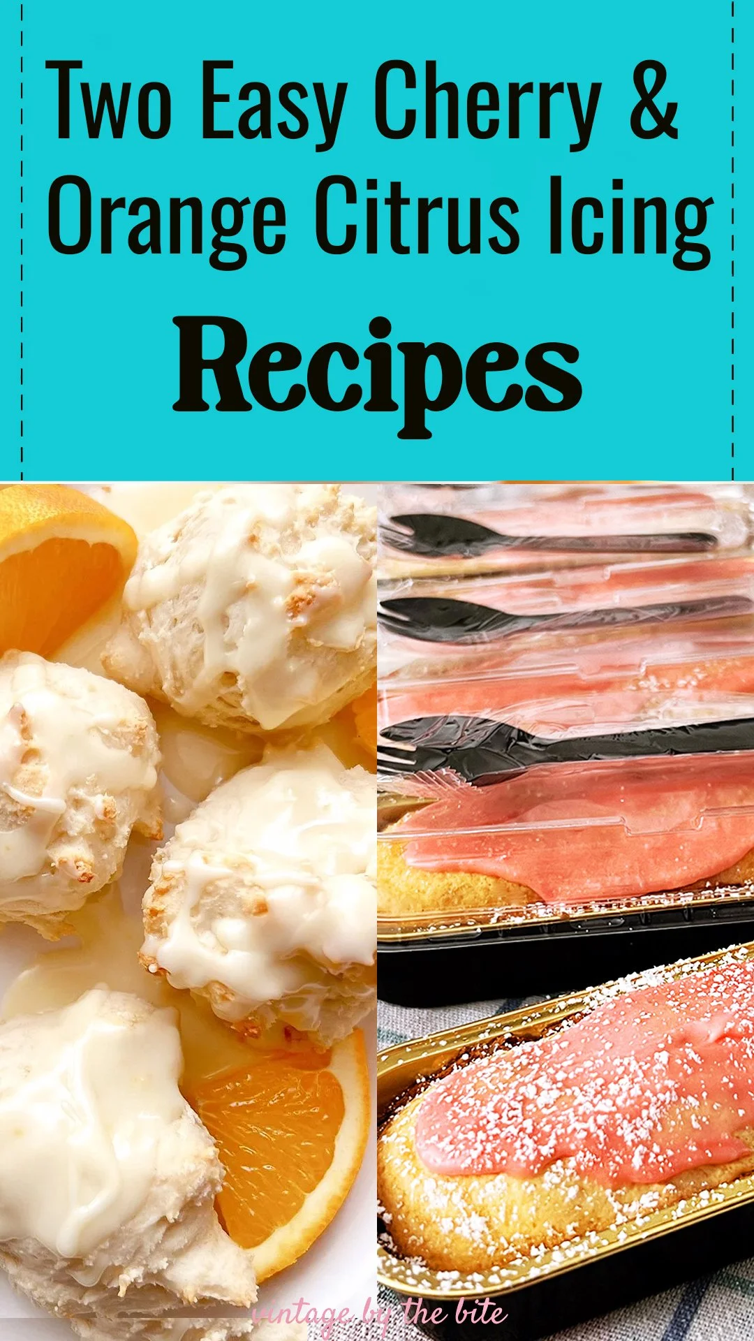 pin cherry and orang icing