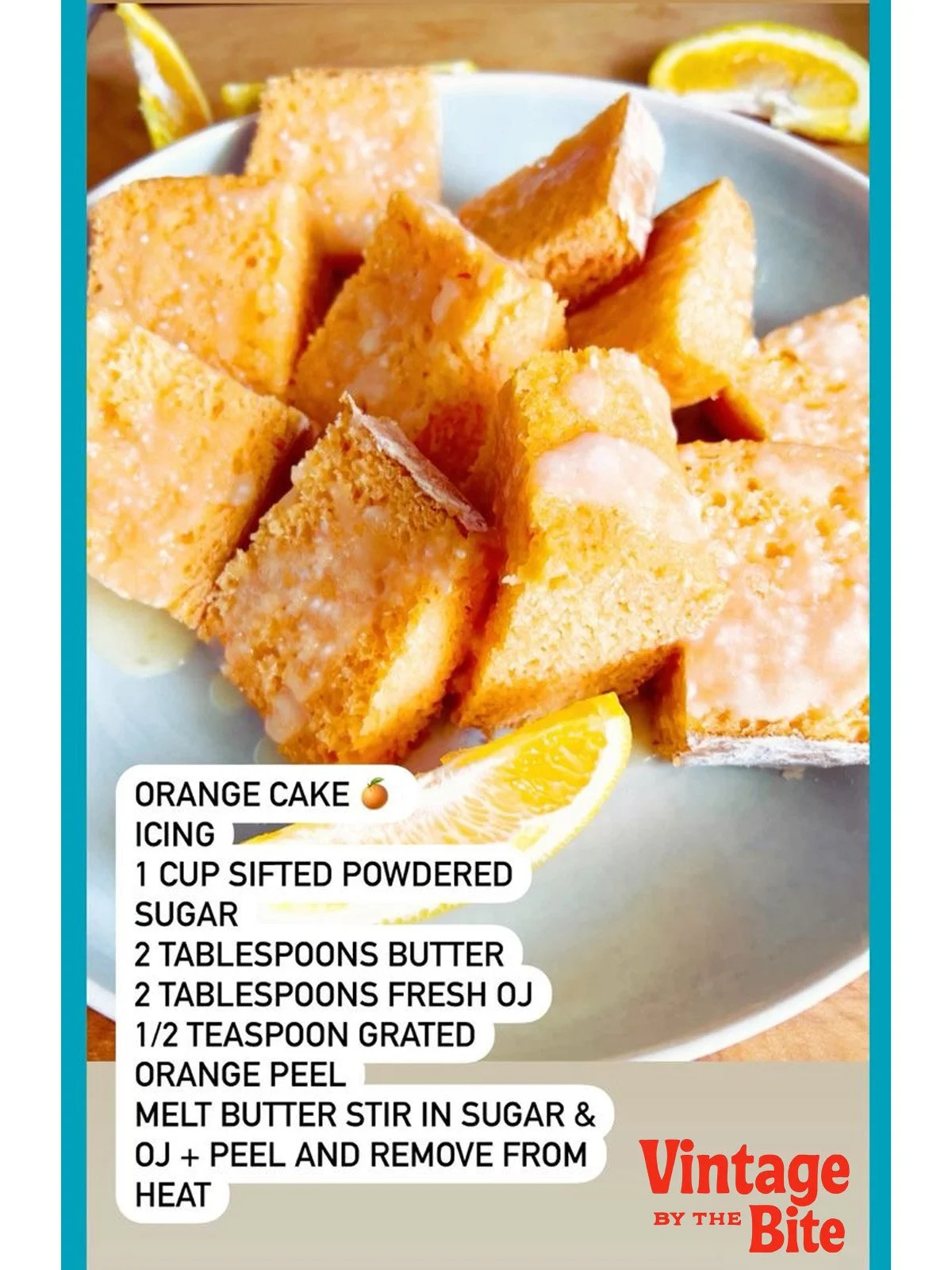 orange icing/personal recipe