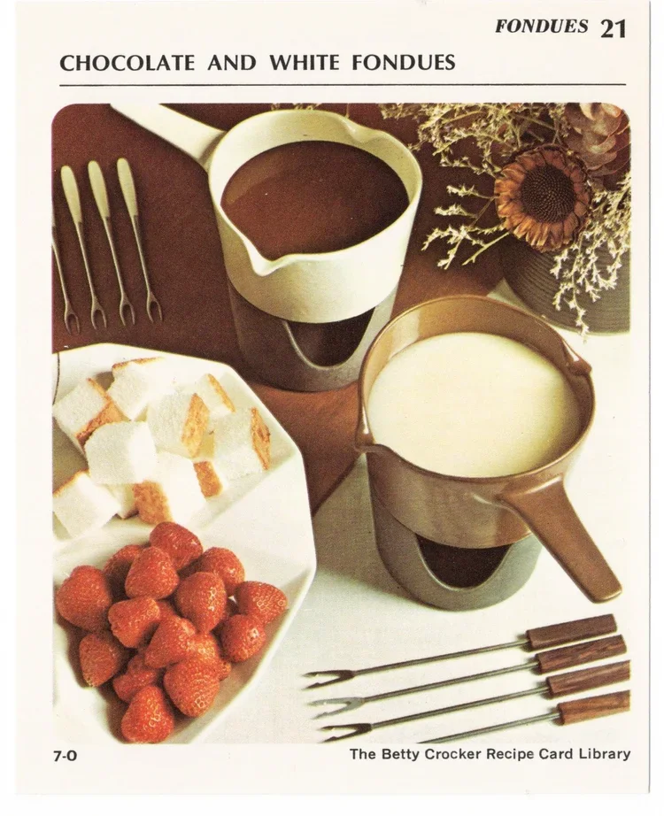 betty crocker swiss dessert fondue recipe/personal collection